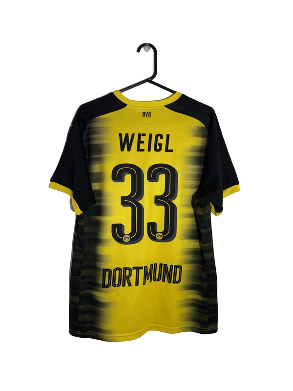 Borussia Dortmund Weigl #33 2017/18 Large Home Excellent Condition 751675-11