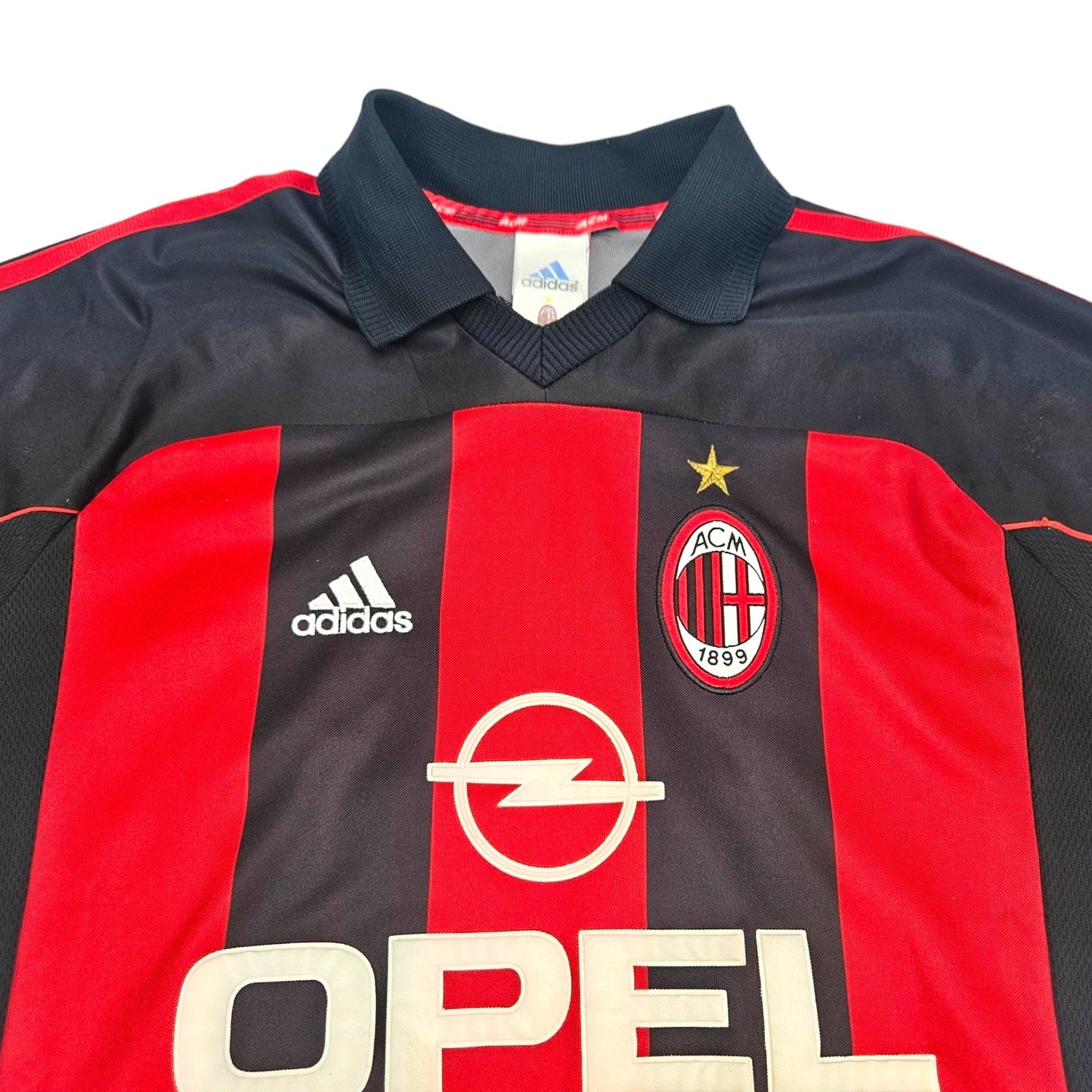 2000/01 AC Milan Home Football Shirt (L) Adidas # 10 Boban