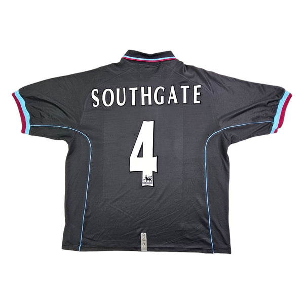 2000/01 Aston Villa Away Football Shirt (L) Diadora #4 Southgate