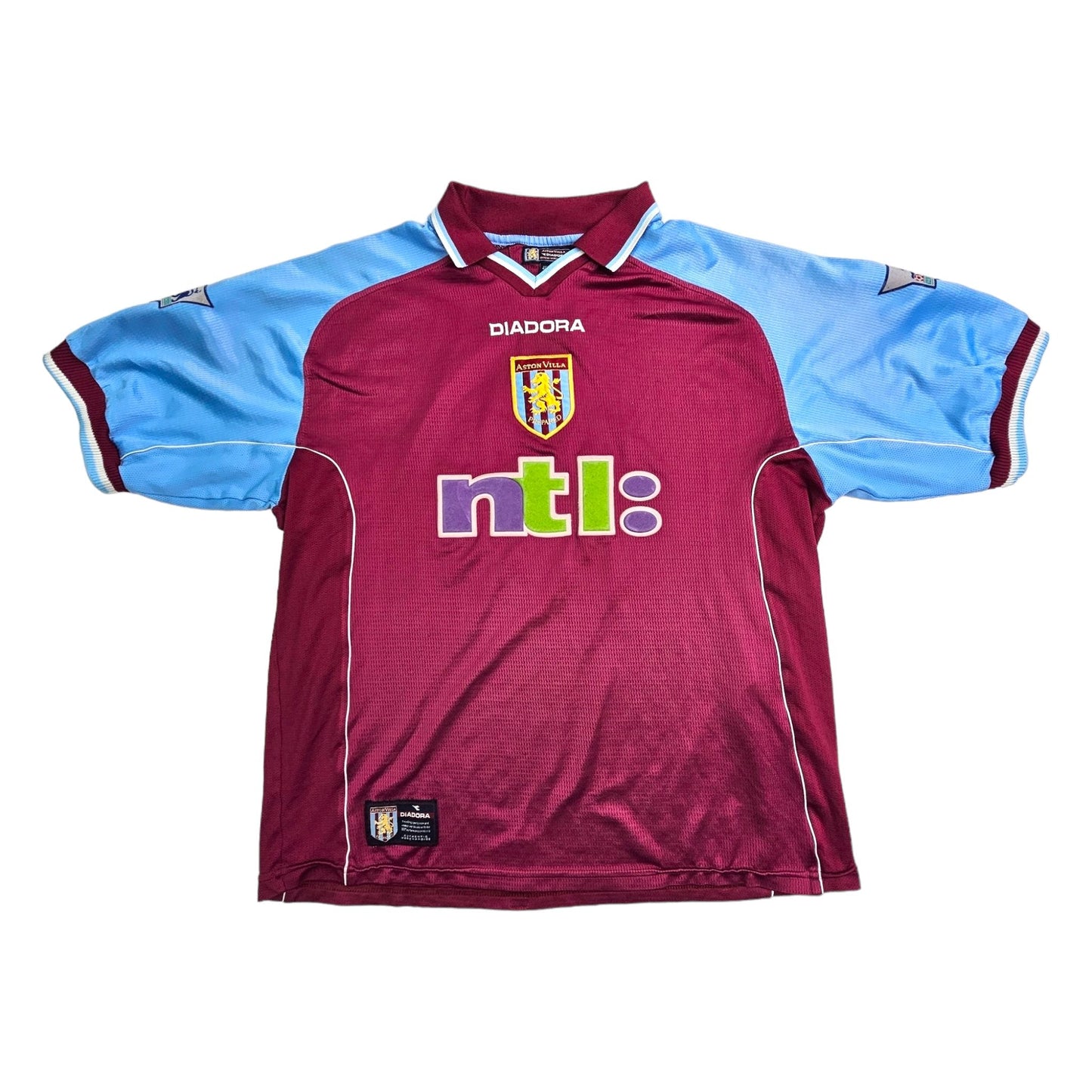 2000/01 Aston Villa Home Football Shirt (L) Diadora