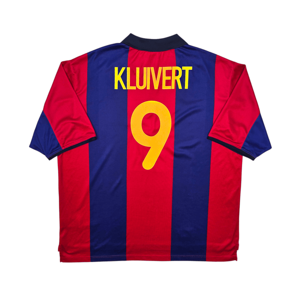 2000/01 Barcelona Home Football Shirt (2XL) Nike #9 Kluivert