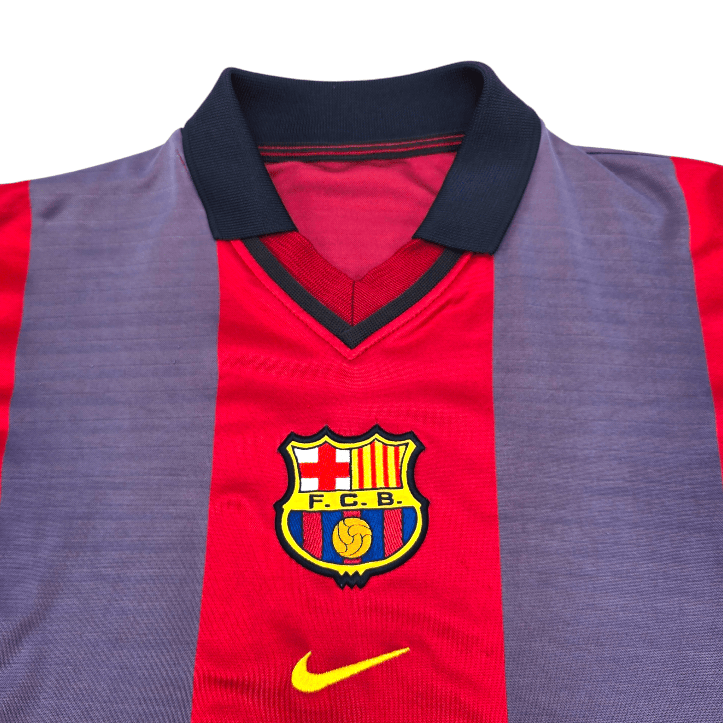 2000/01 Barcelona Home Football Shirt (S) Nike #4 Guardiola