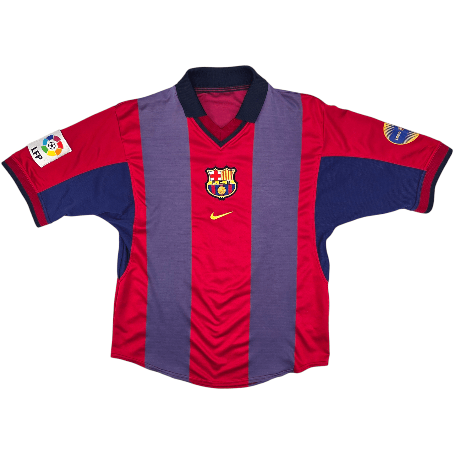 2000/01 Barcelona Home Football Shirt (S) Nike #4 Guardiola