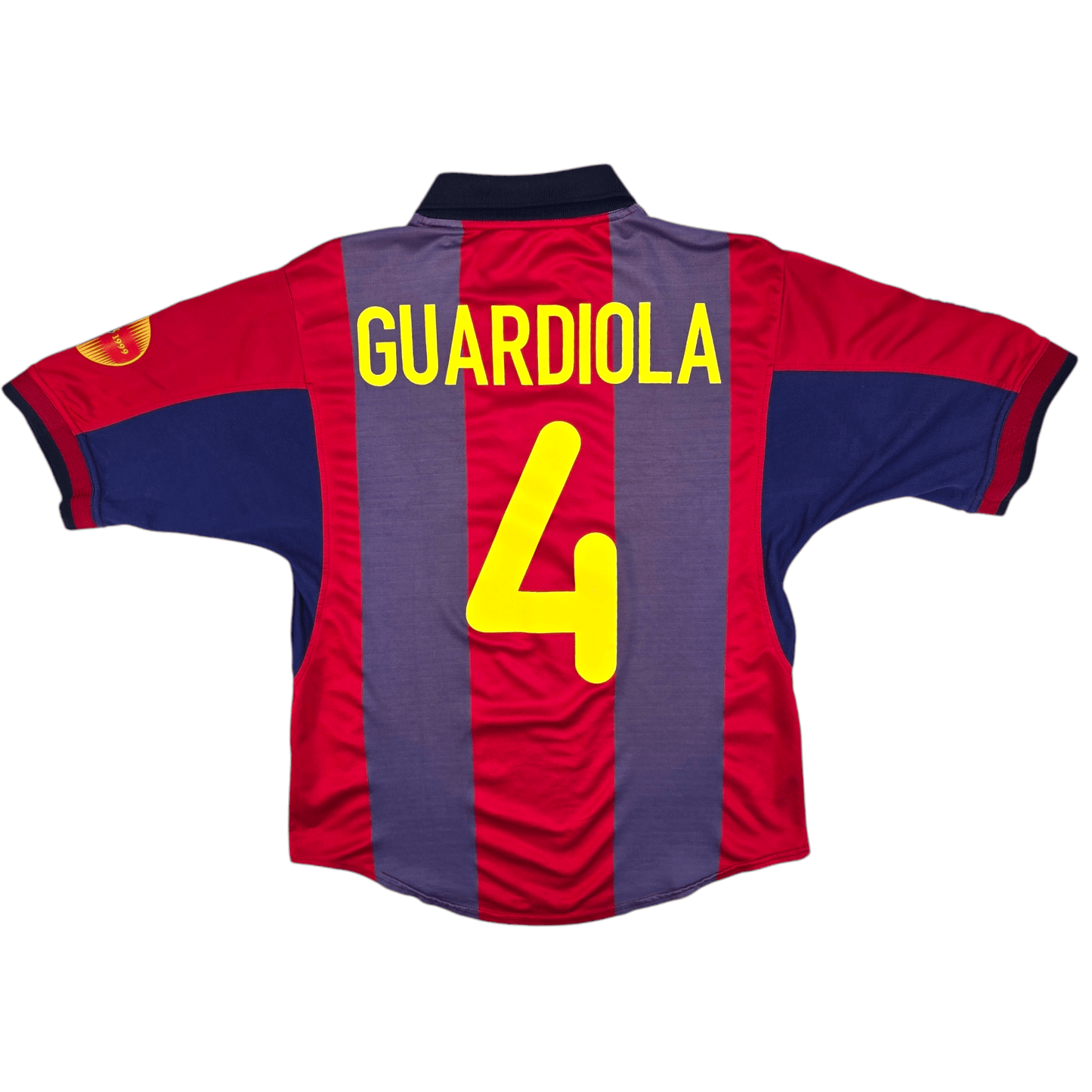 2000/01 Barcelona Home Football Shirt (S) Nike #4 Guardiola