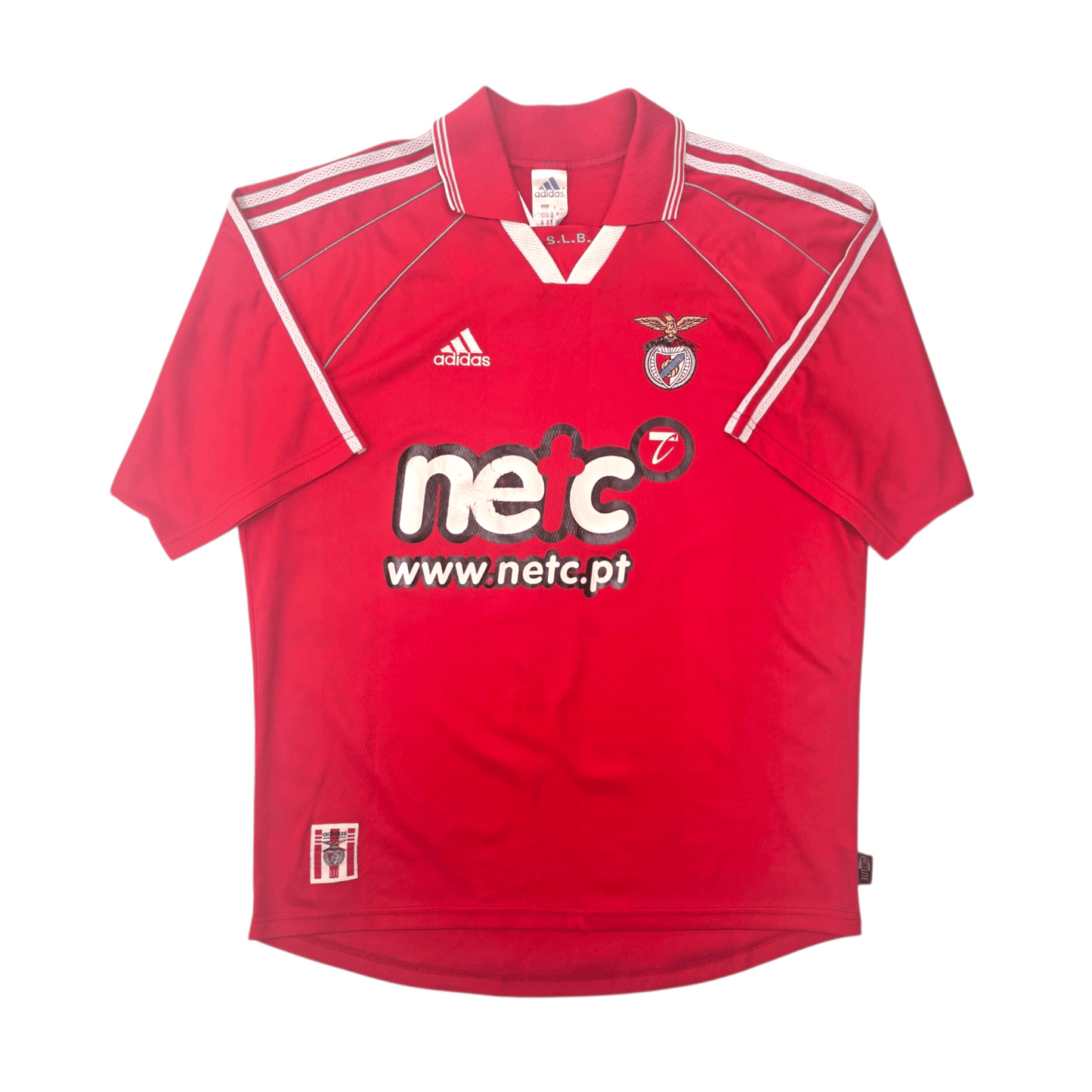2000/01 Benfica Home Football Shirt (L) Adidas