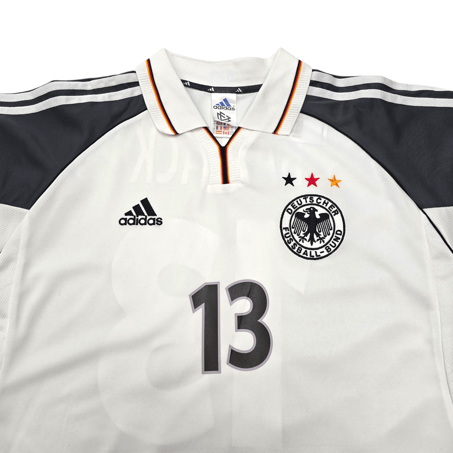 2000/01 Germany Home Football Shirt (XL) Adidas #13 Ballack