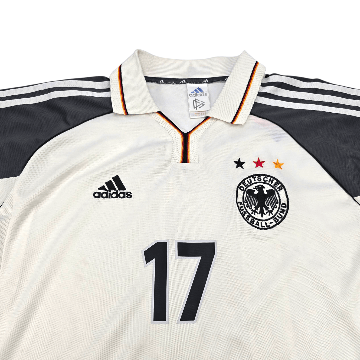 2000/01 Germany Home Football Shirt (XL) Adidas #3 Ziege