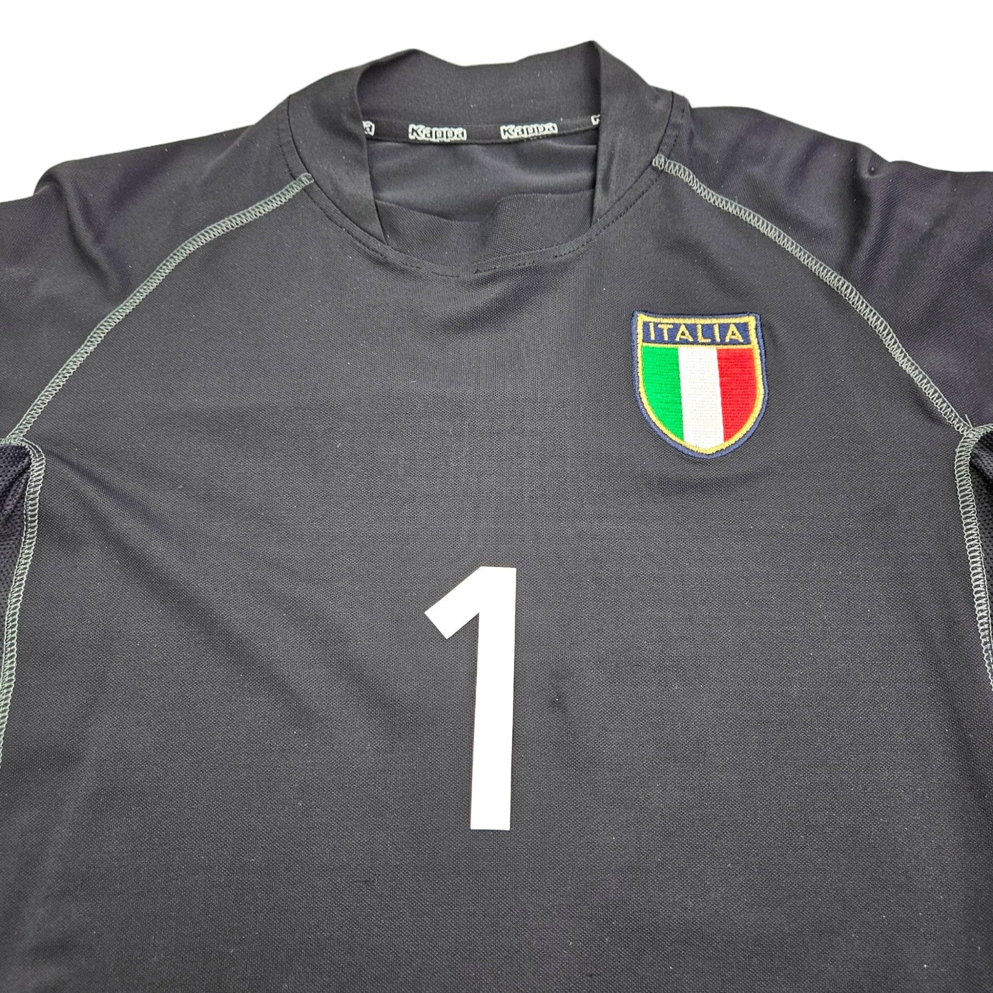 2000/01 Italy Goal Keeper Football Shirt (L) Kappa # 1 Buffon