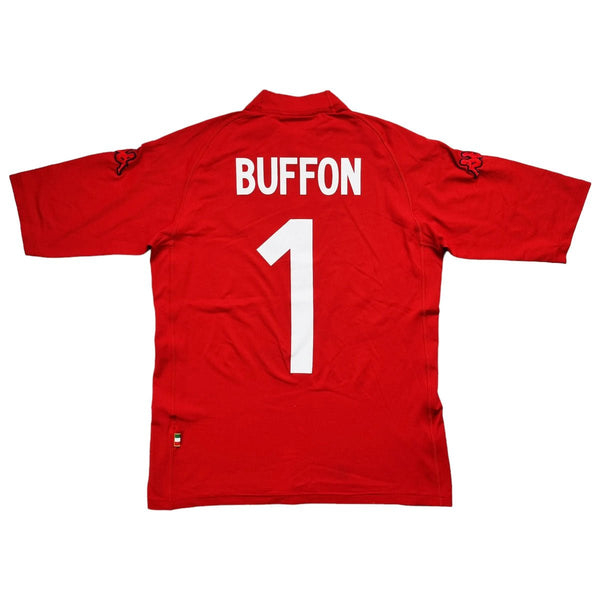 2000/01 Italy Goal Keeper Shirt (M) Kappa #1 Buffon