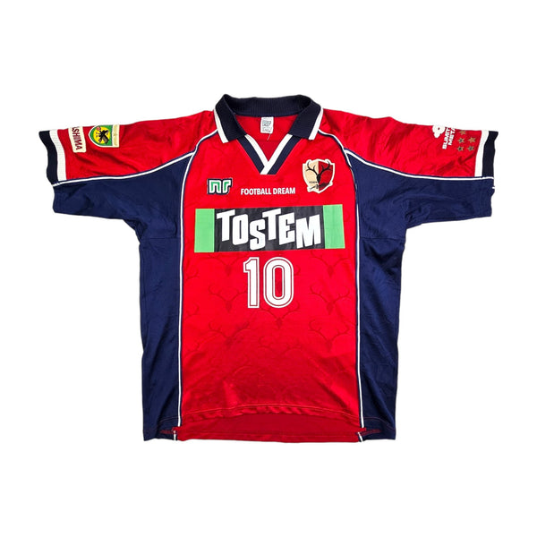 2000/01 Kashima Antlers Home Football Shirt (L) Ennerre # 10 (Bismarck)