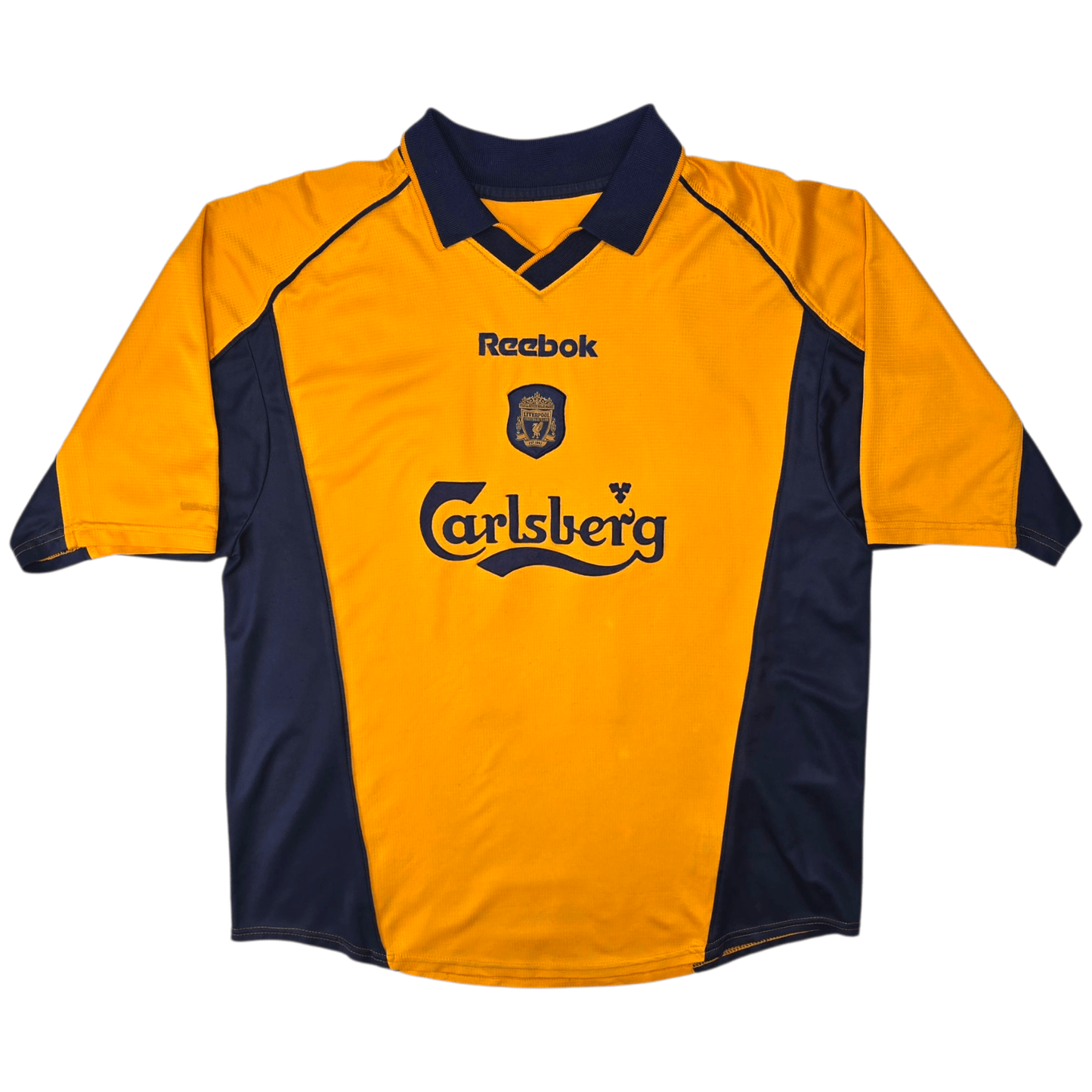 2000/01 Liverpool Away Football Shirt (M) Reebok #17 Gerrard
