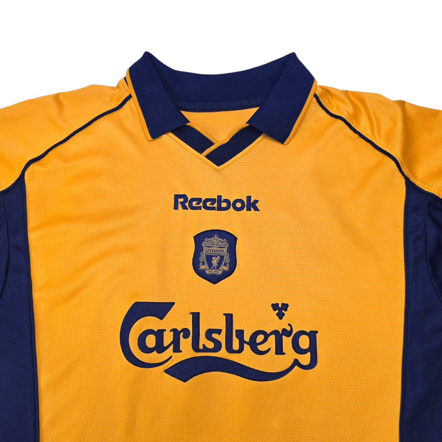 2000/01 Liverpool Away Football Shirt (M) Reebok #17 Gerrard