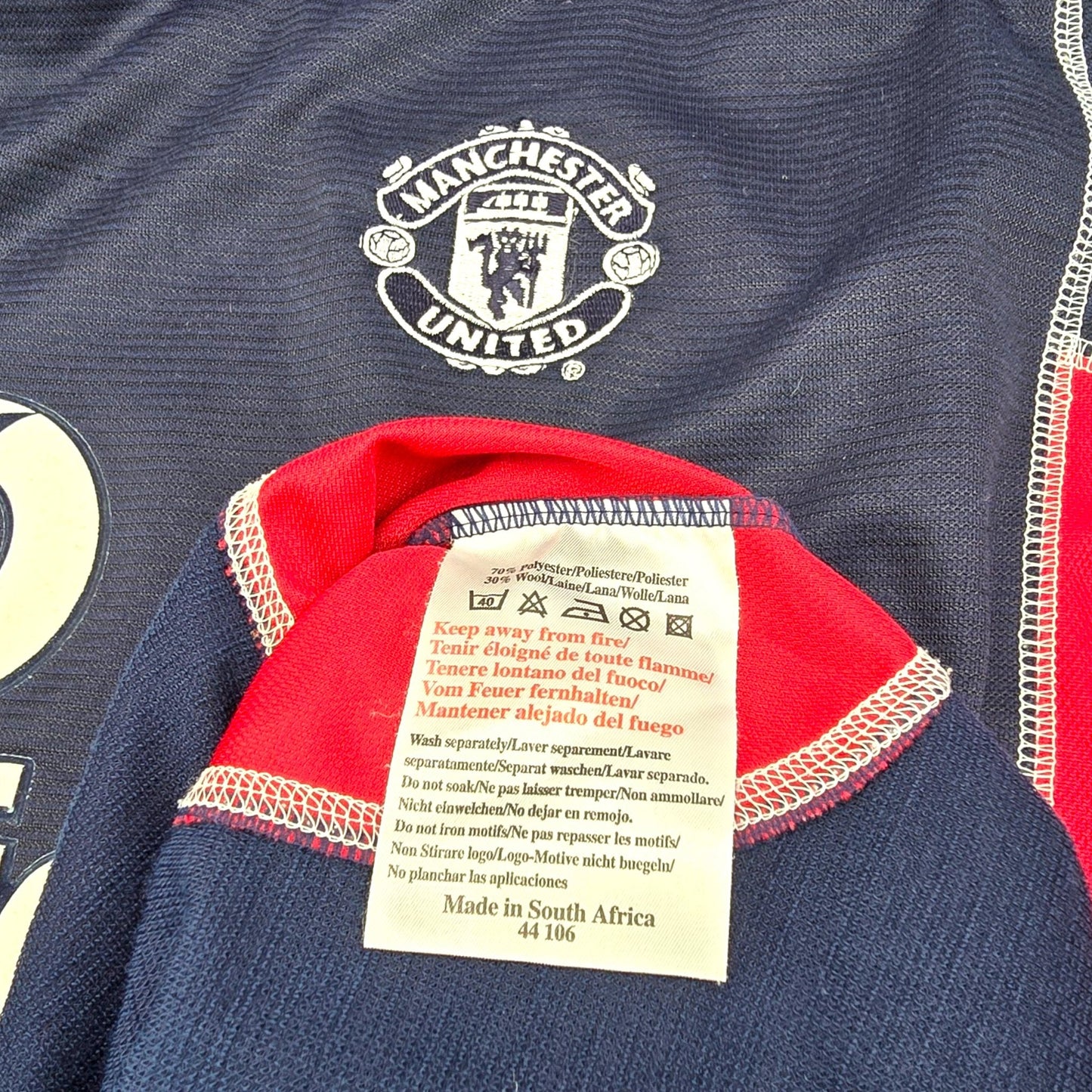 2000/01 Manchester United Third Football Shirt (L) Umbro #7 Beckham