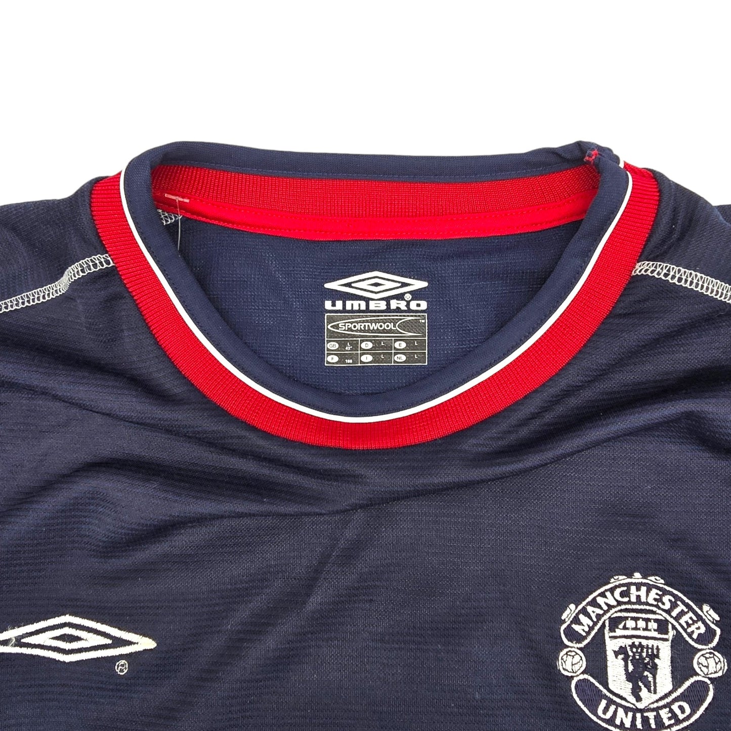 2000/01 Manchester United Third Football Shirt (L) Umbro #7 Beckham