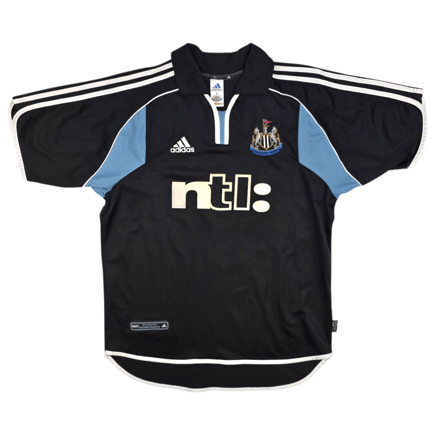 2000/01 Newcastle United Away Football Shirt (M) Adidas #9 Shearer