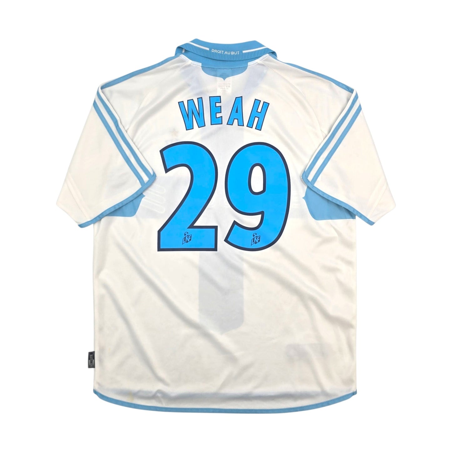 2000/01 Olympique Marseille Home Football Shirt (M) Adidas #29 Weah