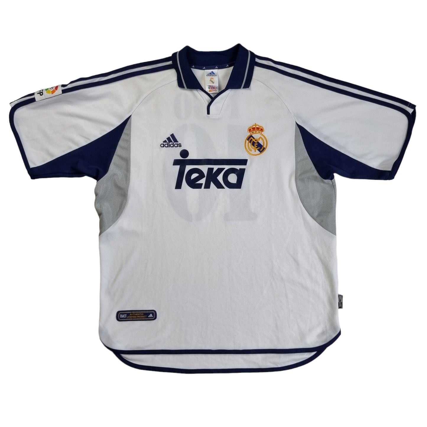 2000/01 Real Madrid Home Football Shirt (L) Adidas #10 Figo