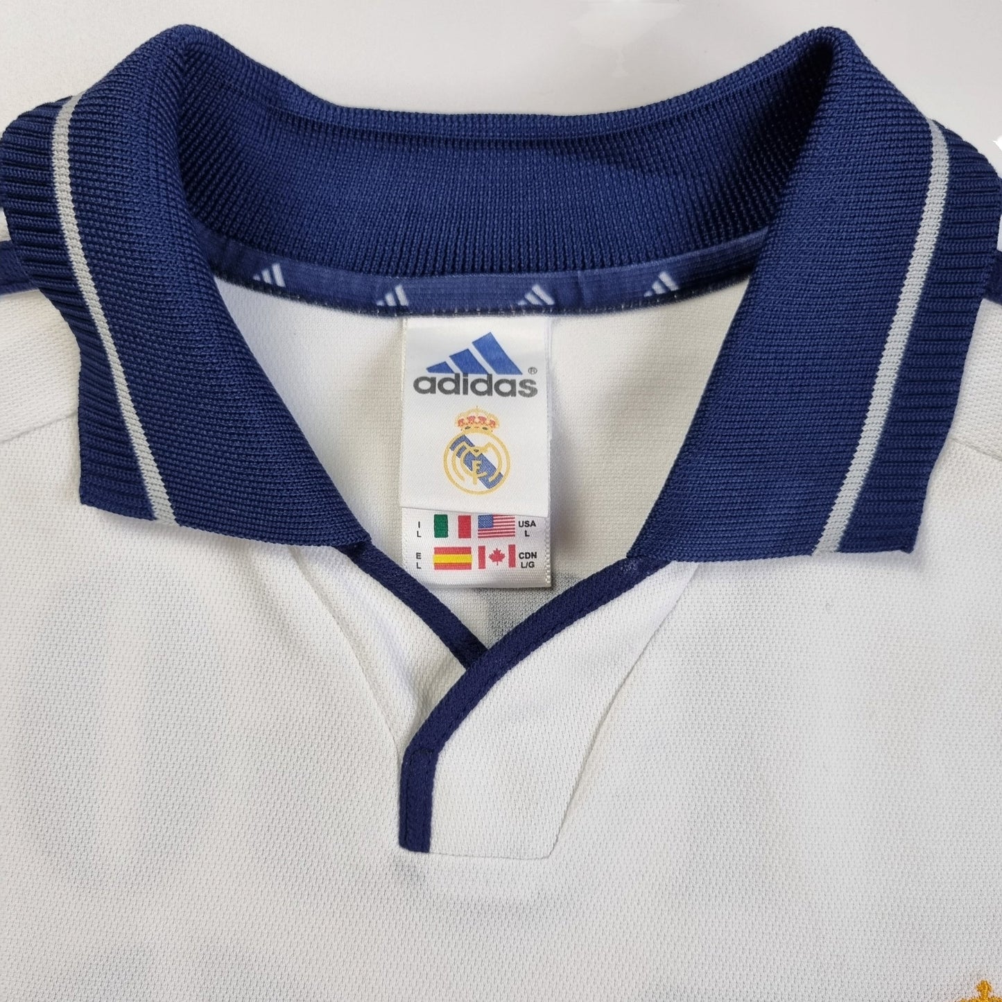 2000/01 Real Madrid Home Football Shirt (L) Adidas #10 Figo
