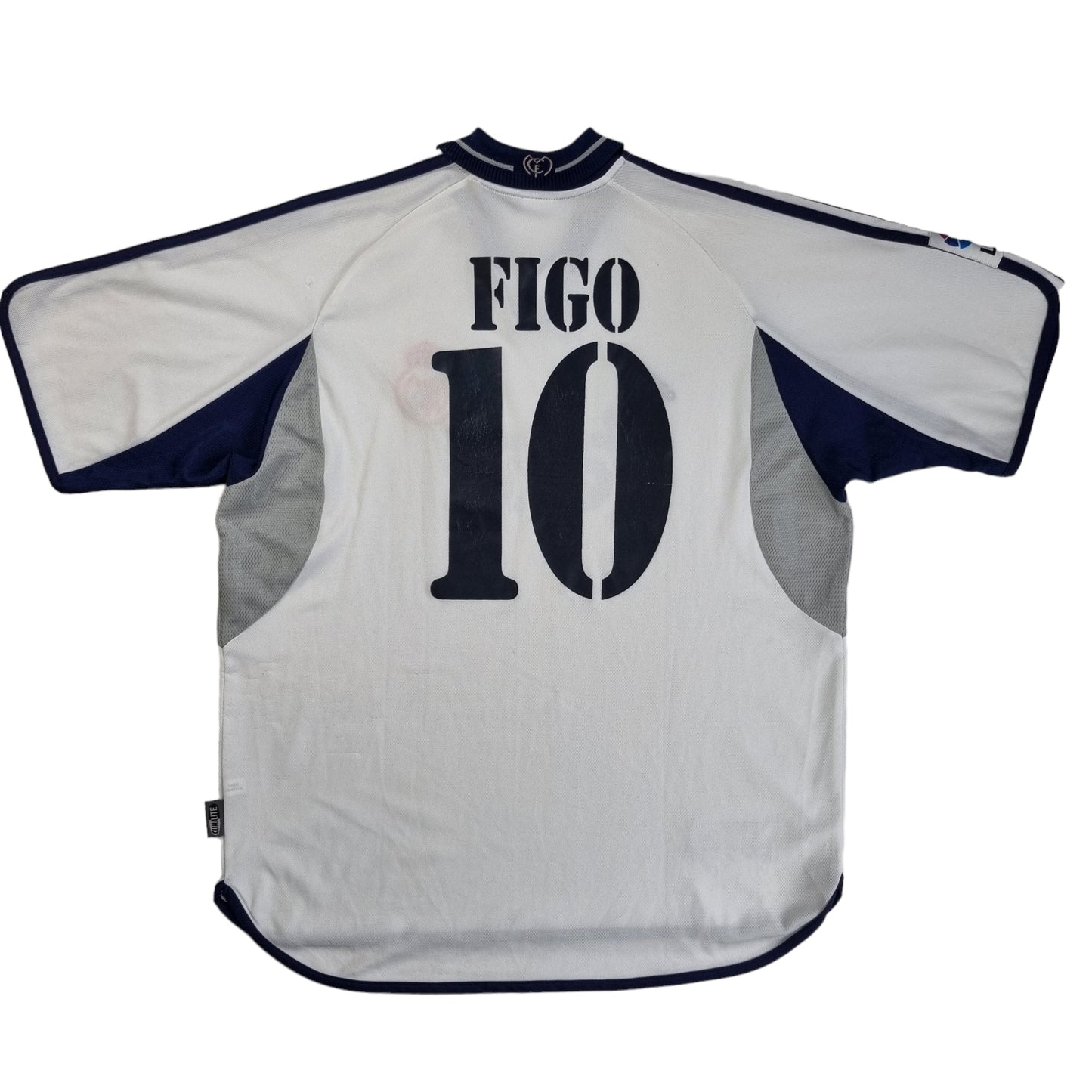 2000/01 Real Madrid Home Football Shirt (L) Adidas #10 Figo