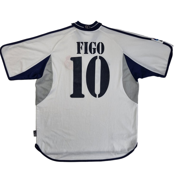 2000/01 Real Madrid Home Football Shirt (L) Adidas #10 Figo