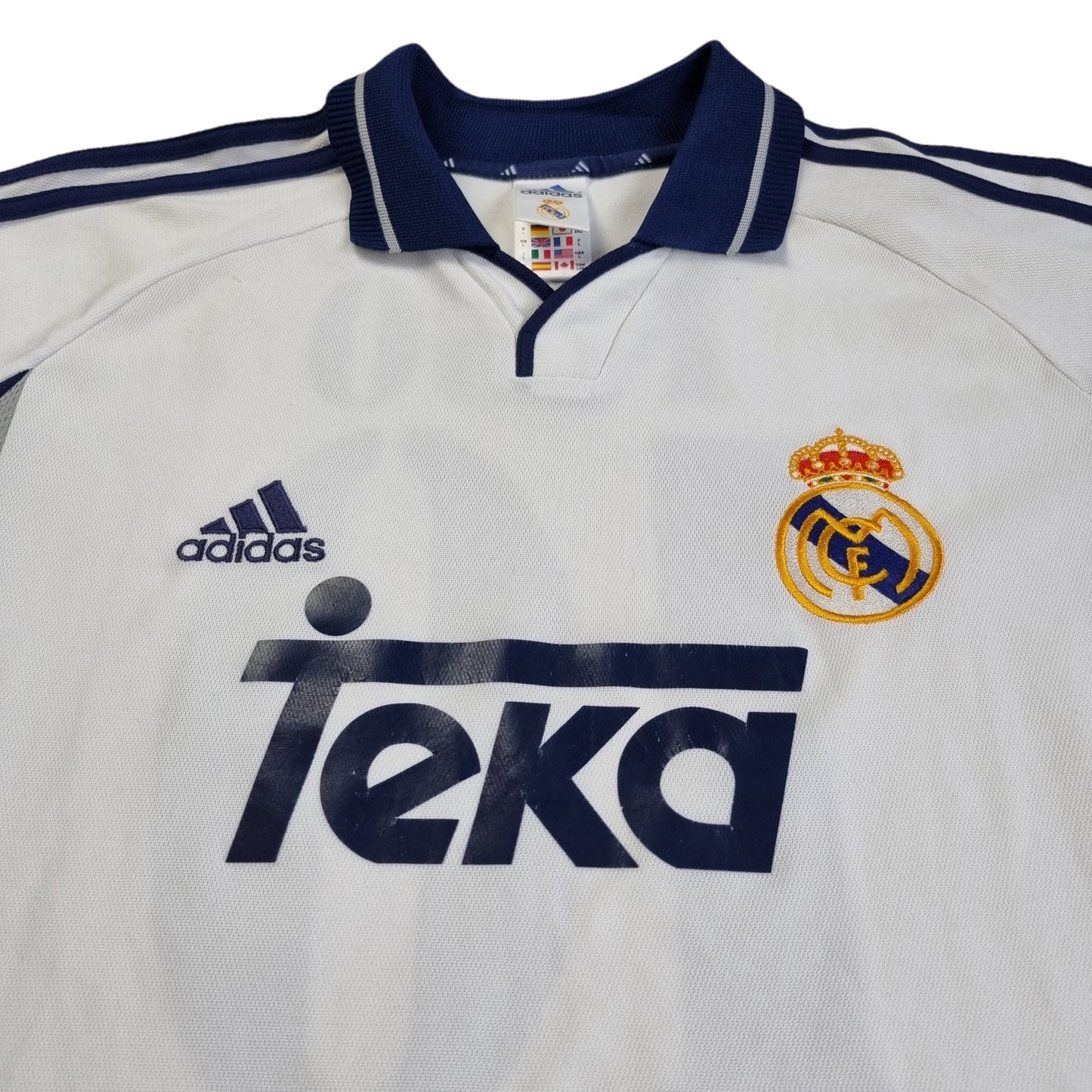 2000/01 Real Madrid Home Football Shirt (L) Adidas #10 Figo