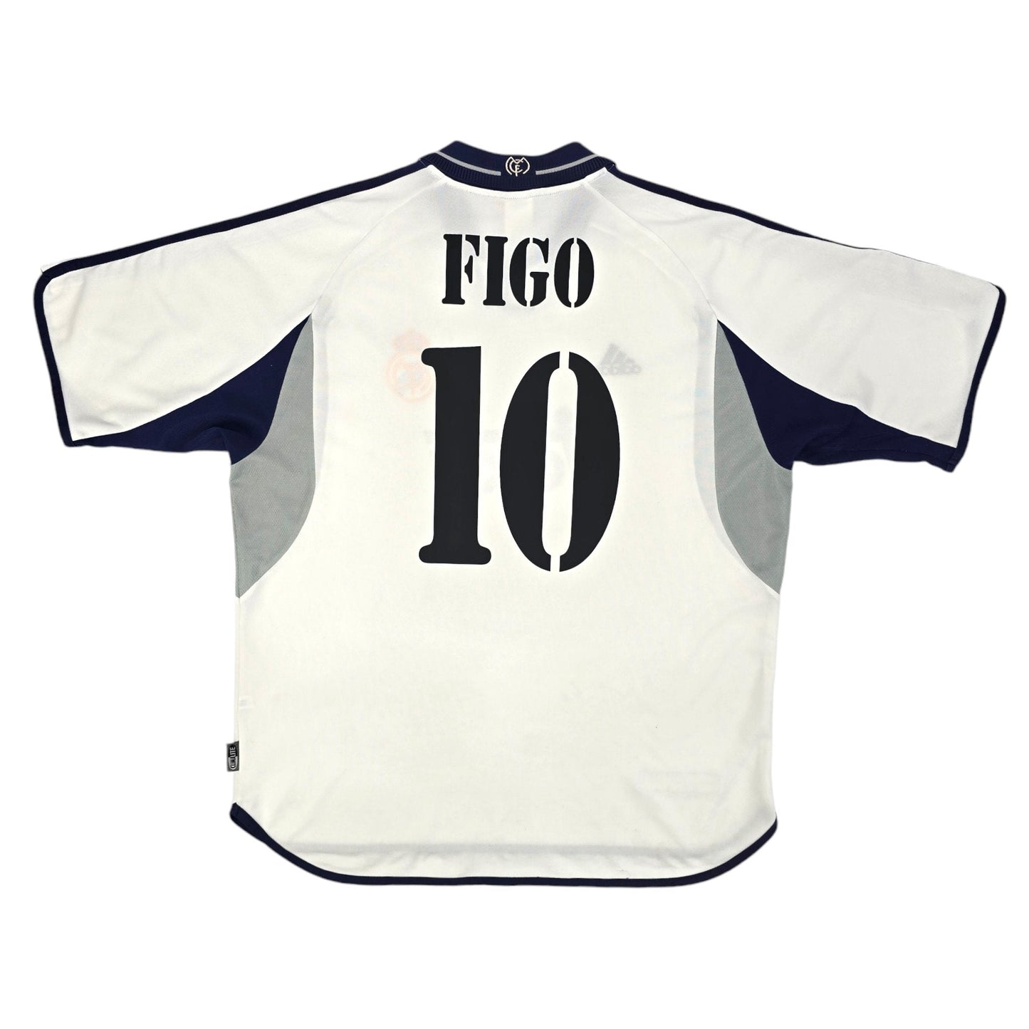 2000/01 Real Madrid Home Football Shirt (XL) Adidas #10 Figo