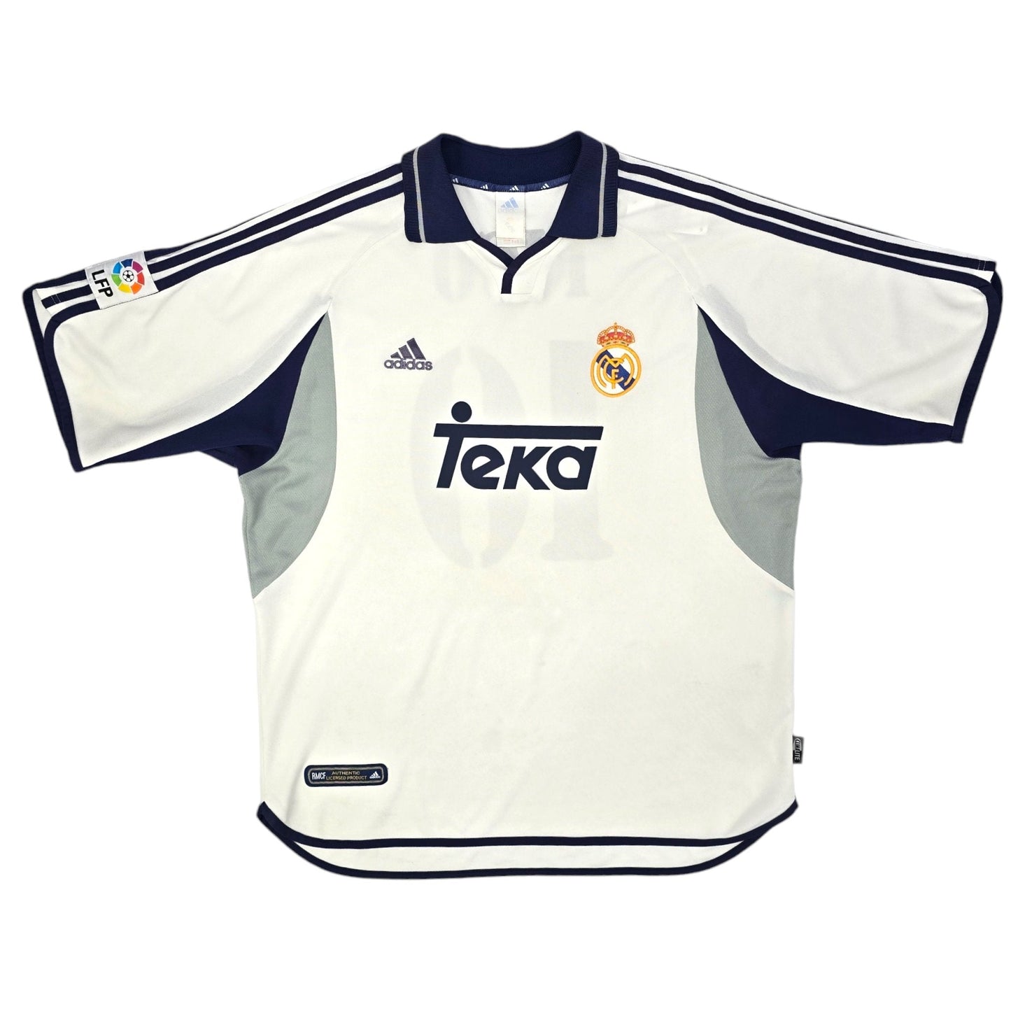 2000/01 Real Madrid Home Football Shirt (XL) Adidas #10 Figo