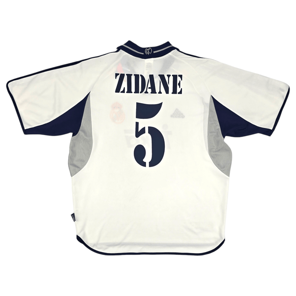 2000/01 Real Madrid Home Football Shirt (XL) Adidas #5 Zidane