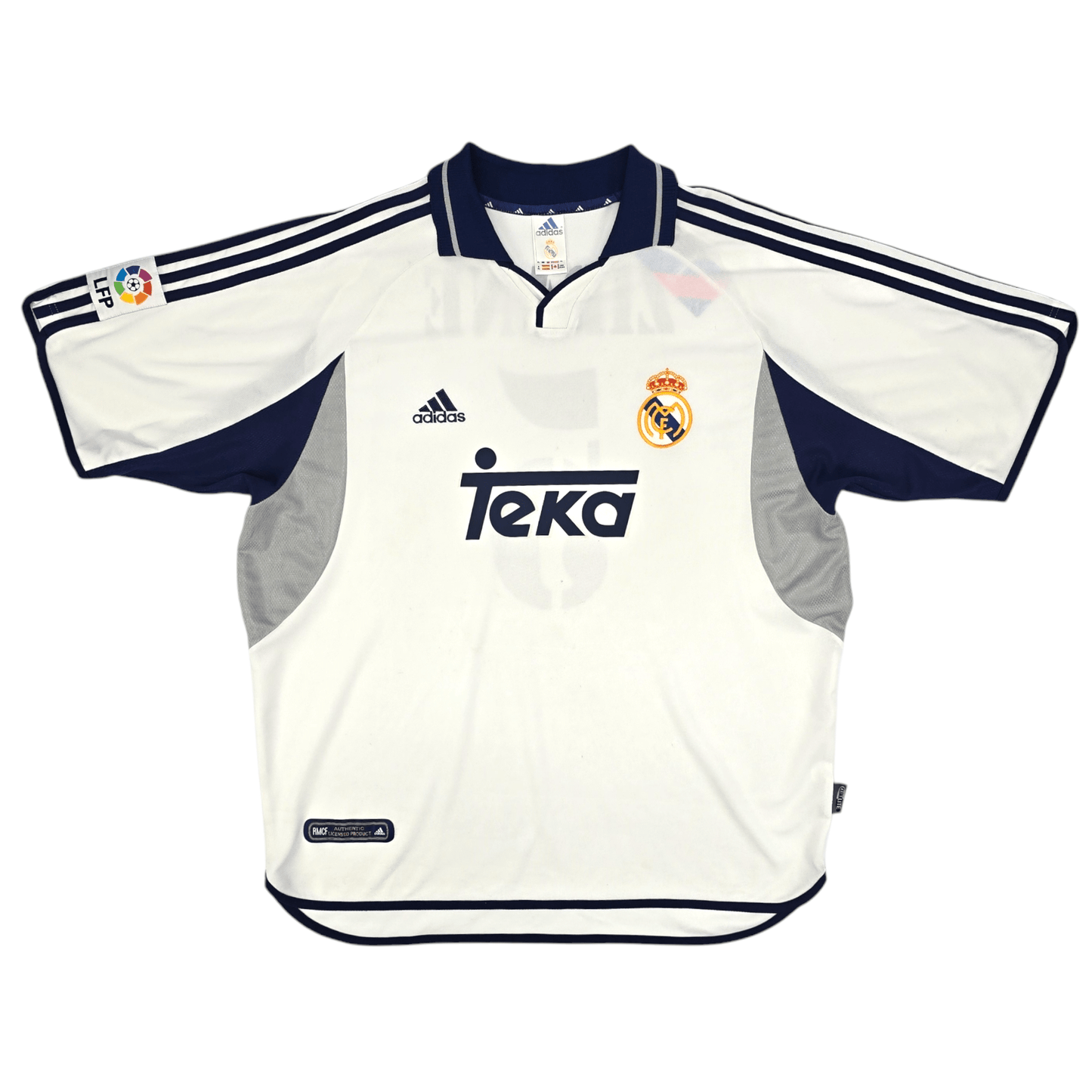 2000/01 Real Madrid Home Football Shirt (XL) Adidas #5 Zidane