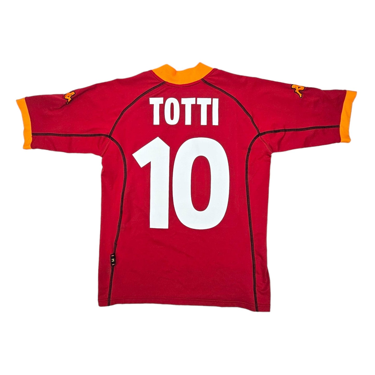 2000/01 Roma Home Football Shirt (M) Kappa #10 Totti