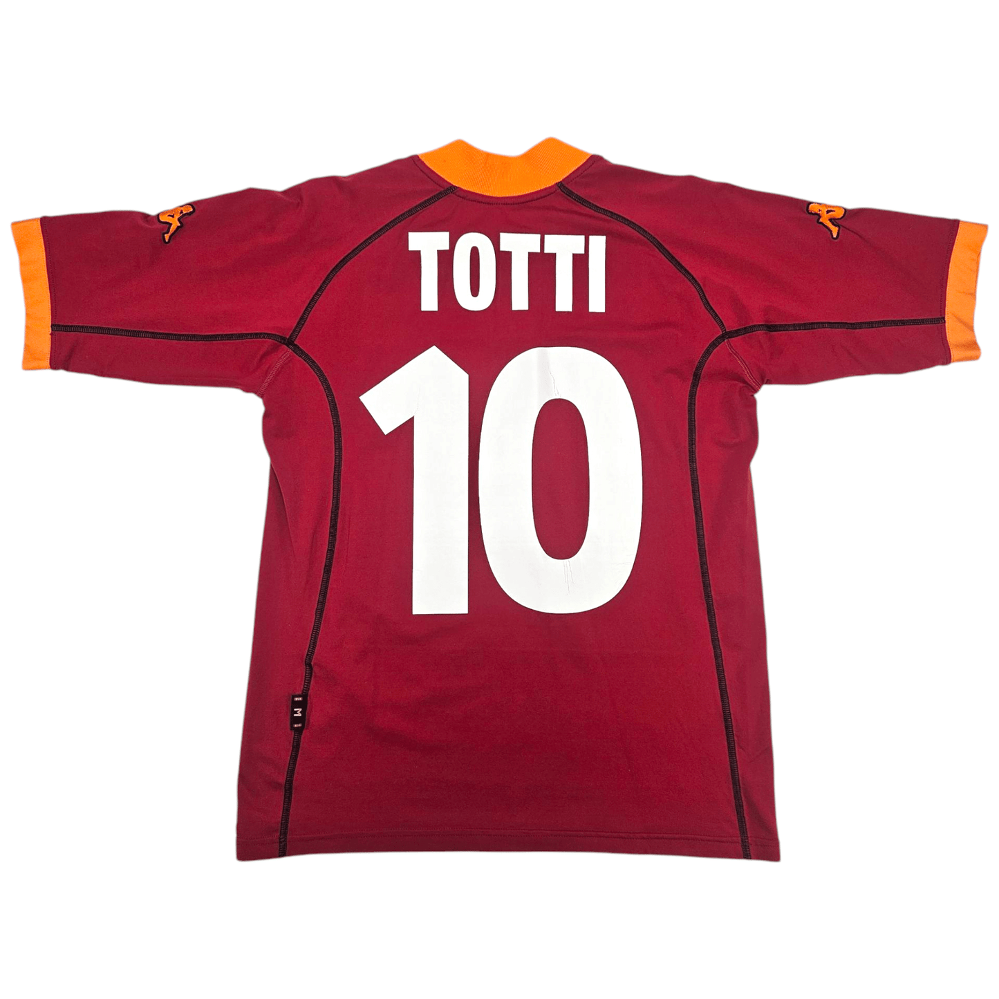 2000/01 Roma Home Football Shirt (M) Kappa #10 Totti