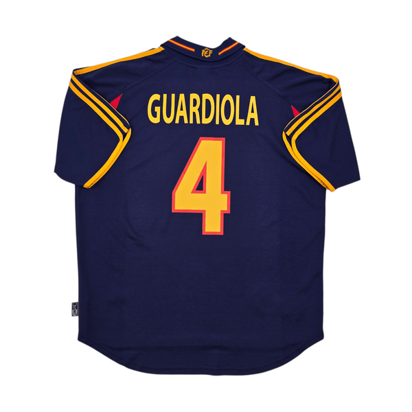 2000/01 Spain Third Football Shirt (L) Adidas #4 Guardiola