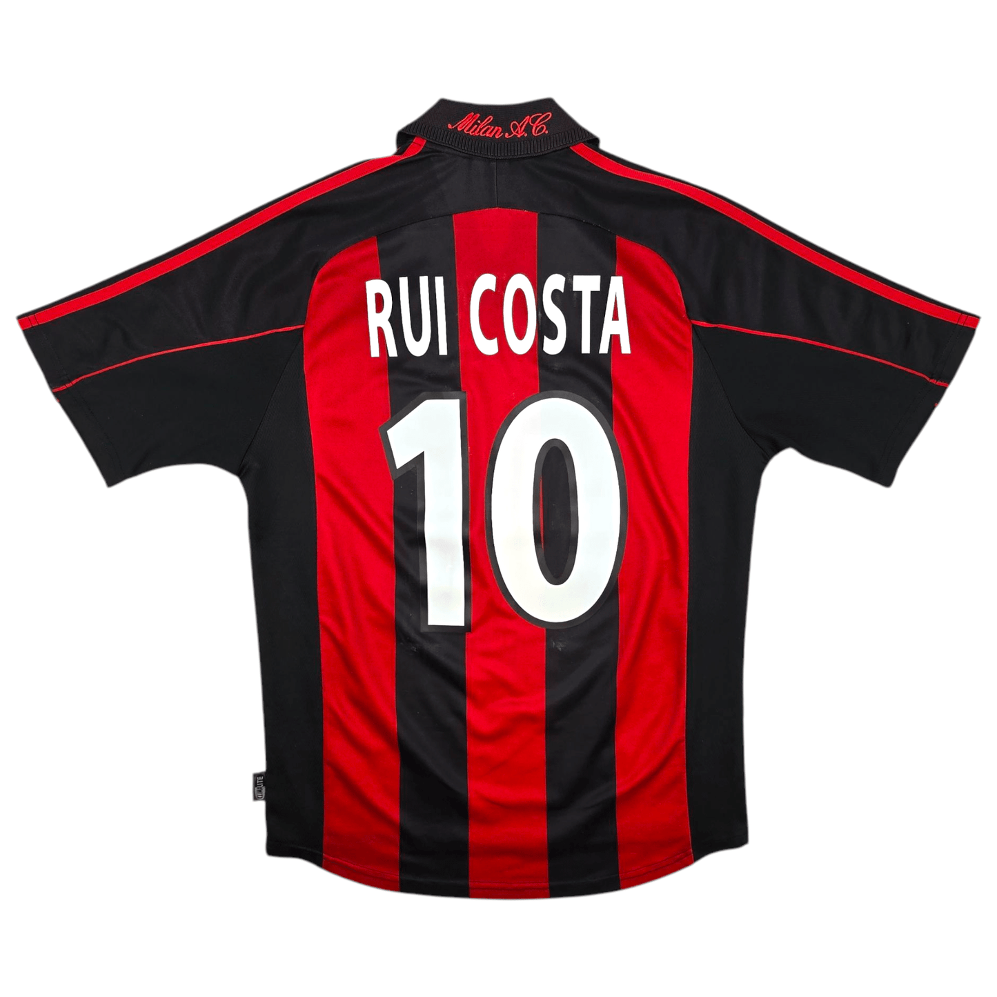 2000/02 AC Milan Home Football Shirt (M) Adidas #10 Rui Costa