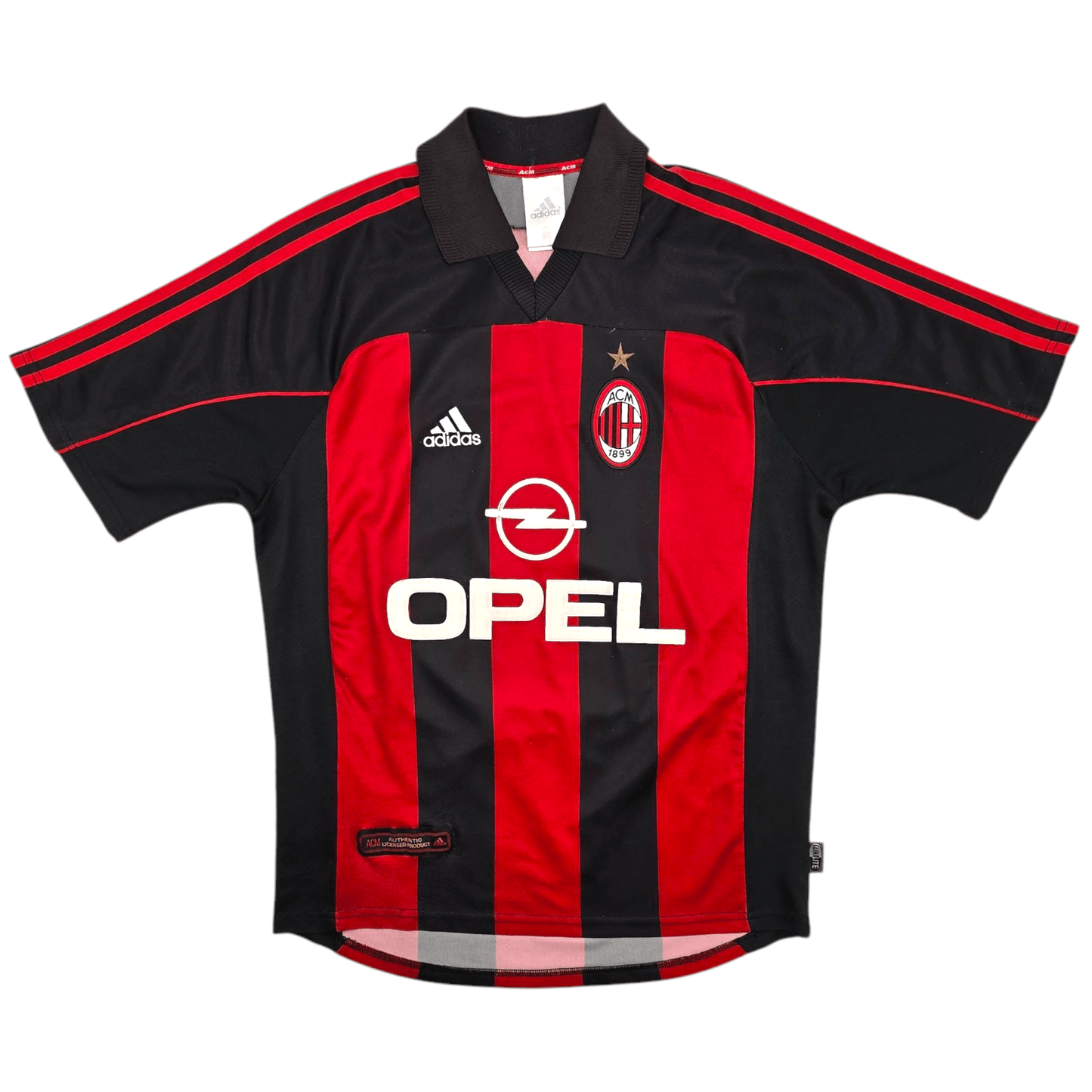 2000/02 AC Milan Home Football Shirt (M) Adidas #10 Rui Costa