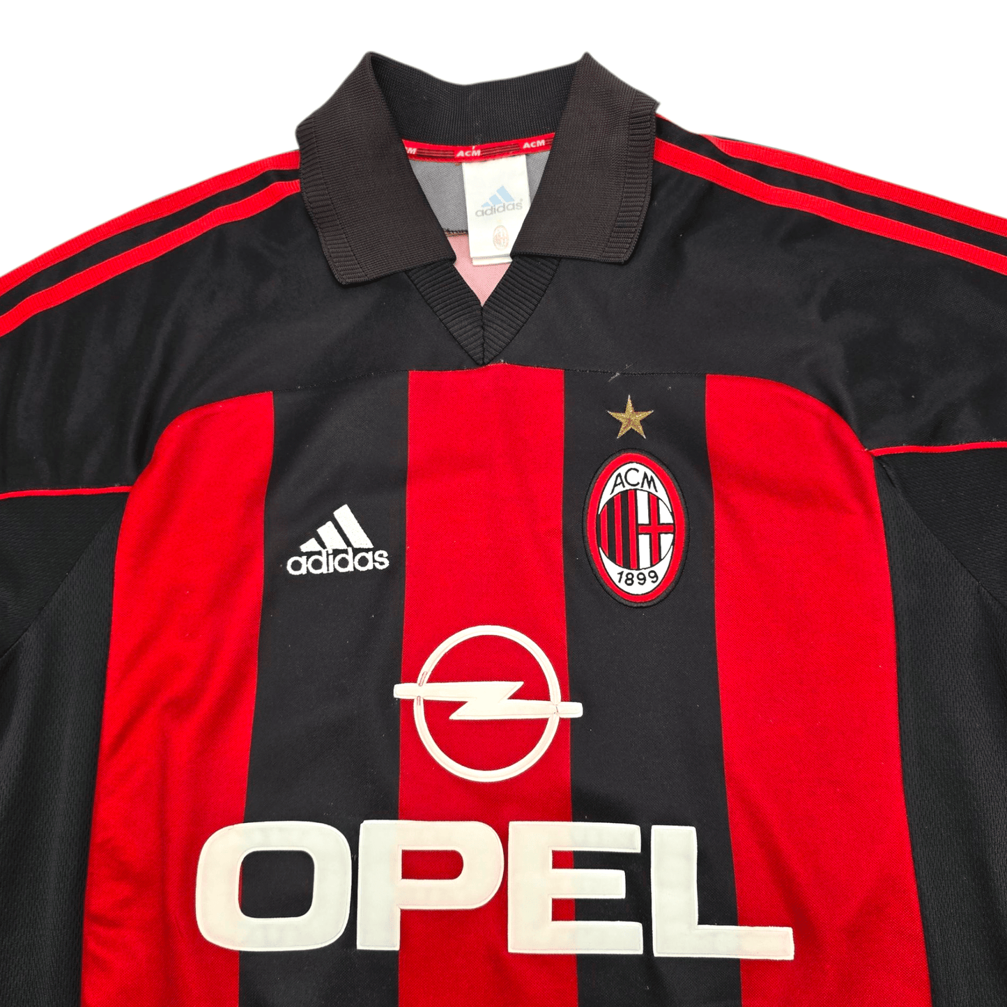2000/02 AC Milan Home Football Shirt (M) Adidas #10 Rui Costa