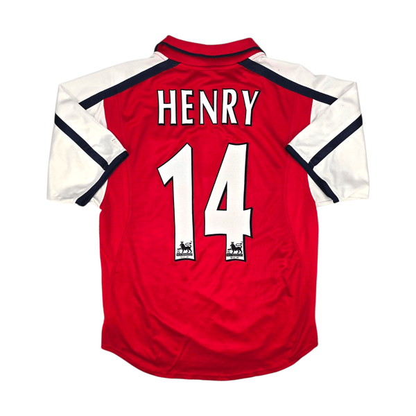 2000/02 Arsenal Home Football Shirt (S) Nike #14 Henry