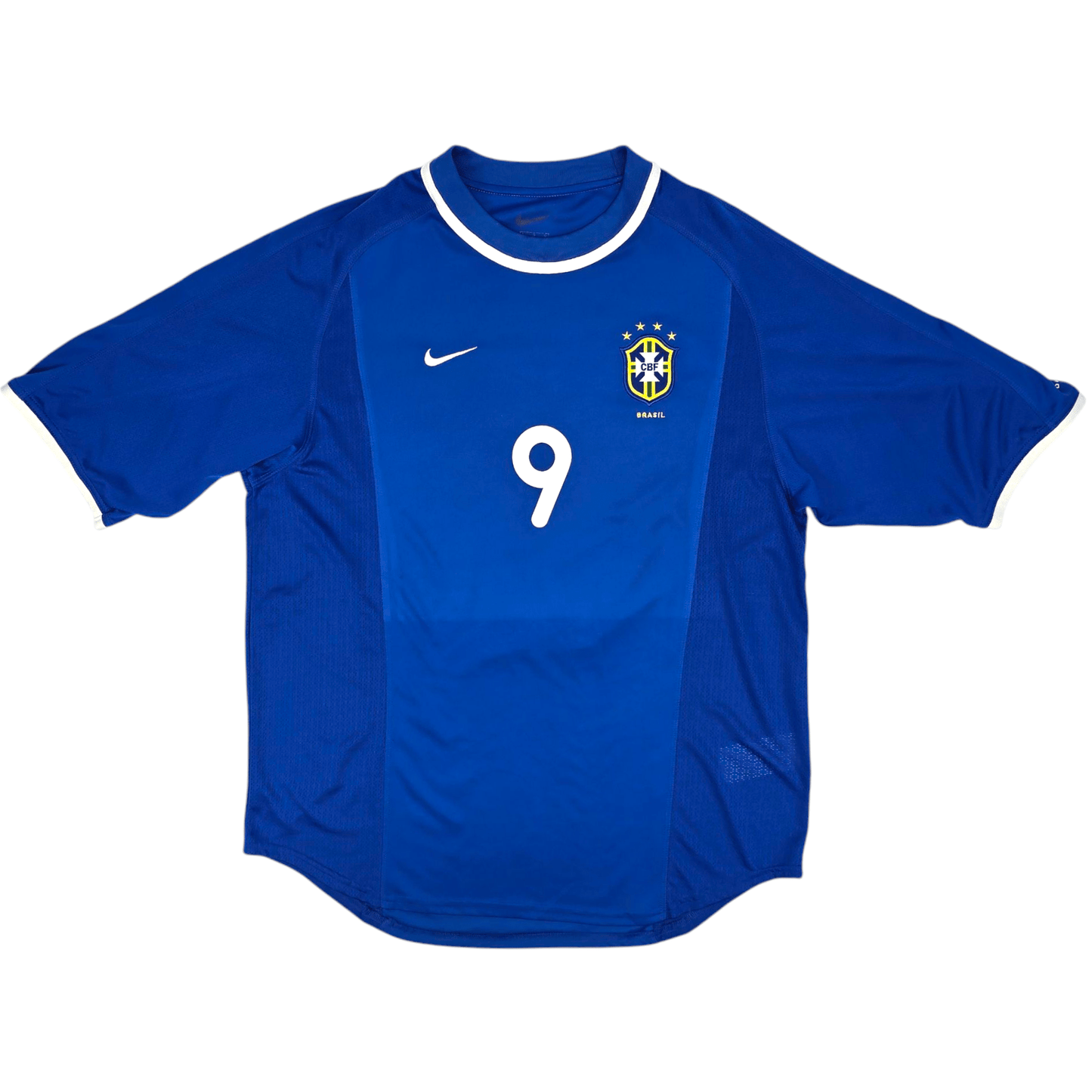 2000/02 Brazil Away Football Shirt (L) Nike #9 Ronaldo