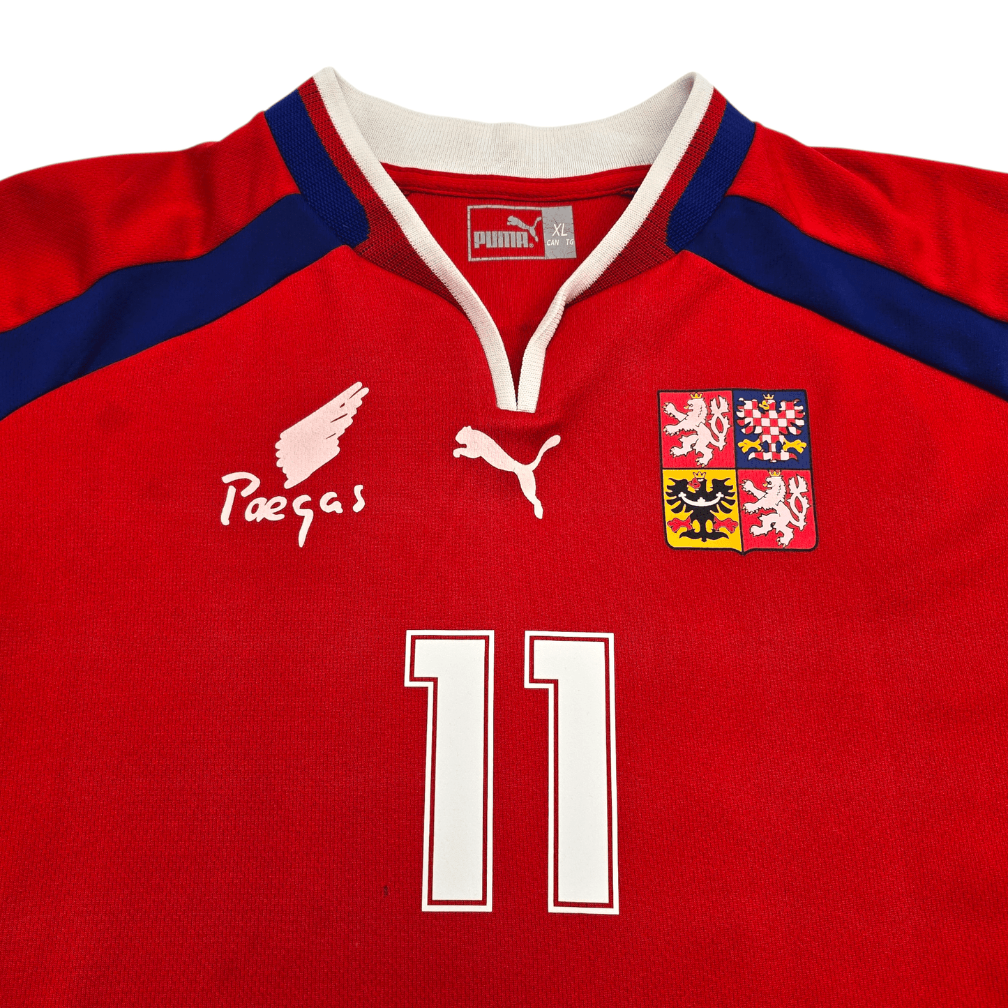 2000/02 Czech Republic Home Football Shirt (XL) Puma #11 Rosicky