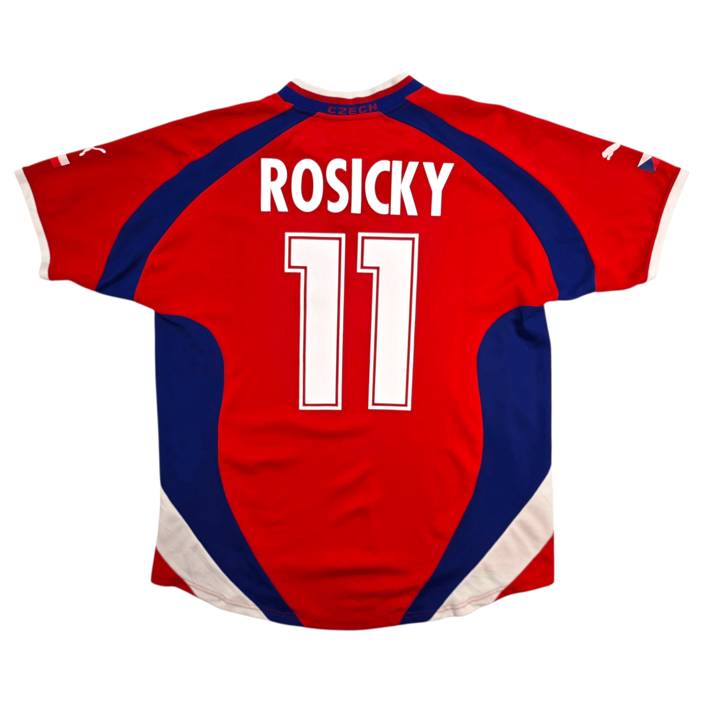 2000/02 Czech Republic Home Football Shirt (XL) Puma #11 Rosicky