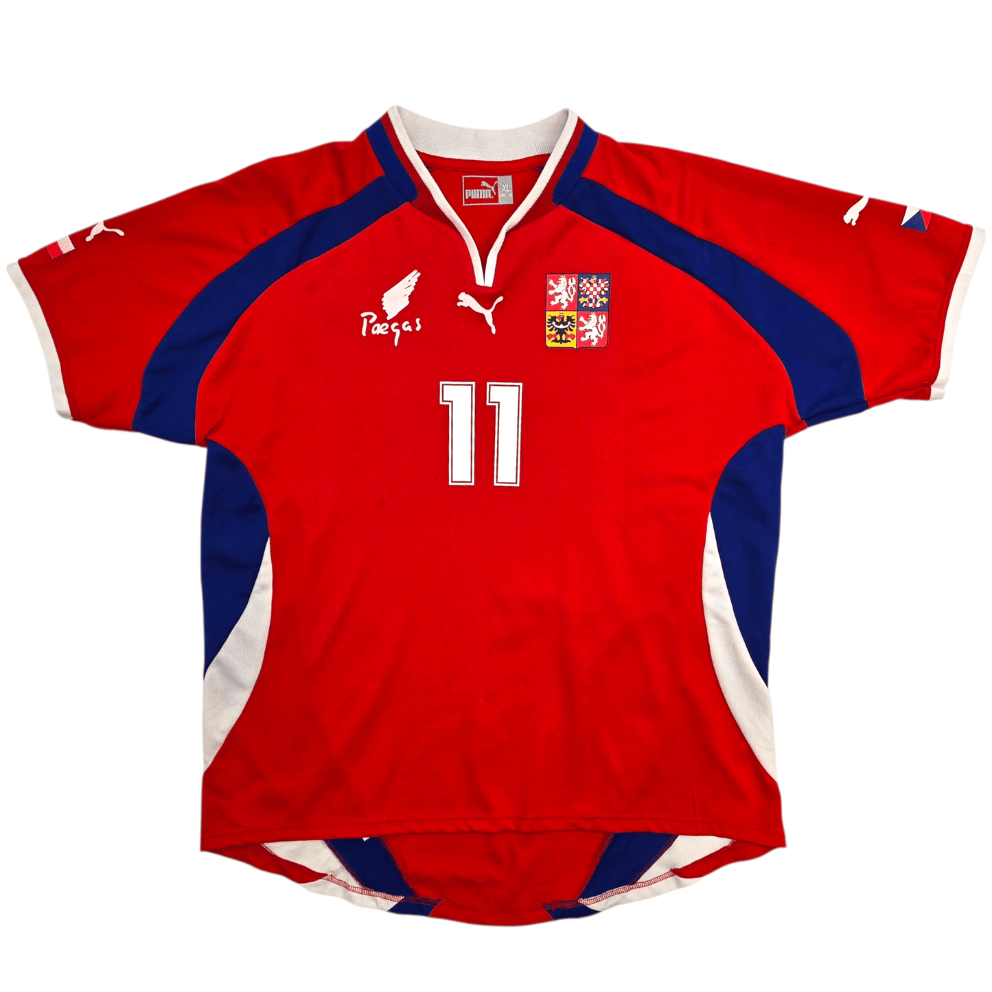 2000/02 Czech Republic Home Football Shirt (XL) Puma #11 Rosicky