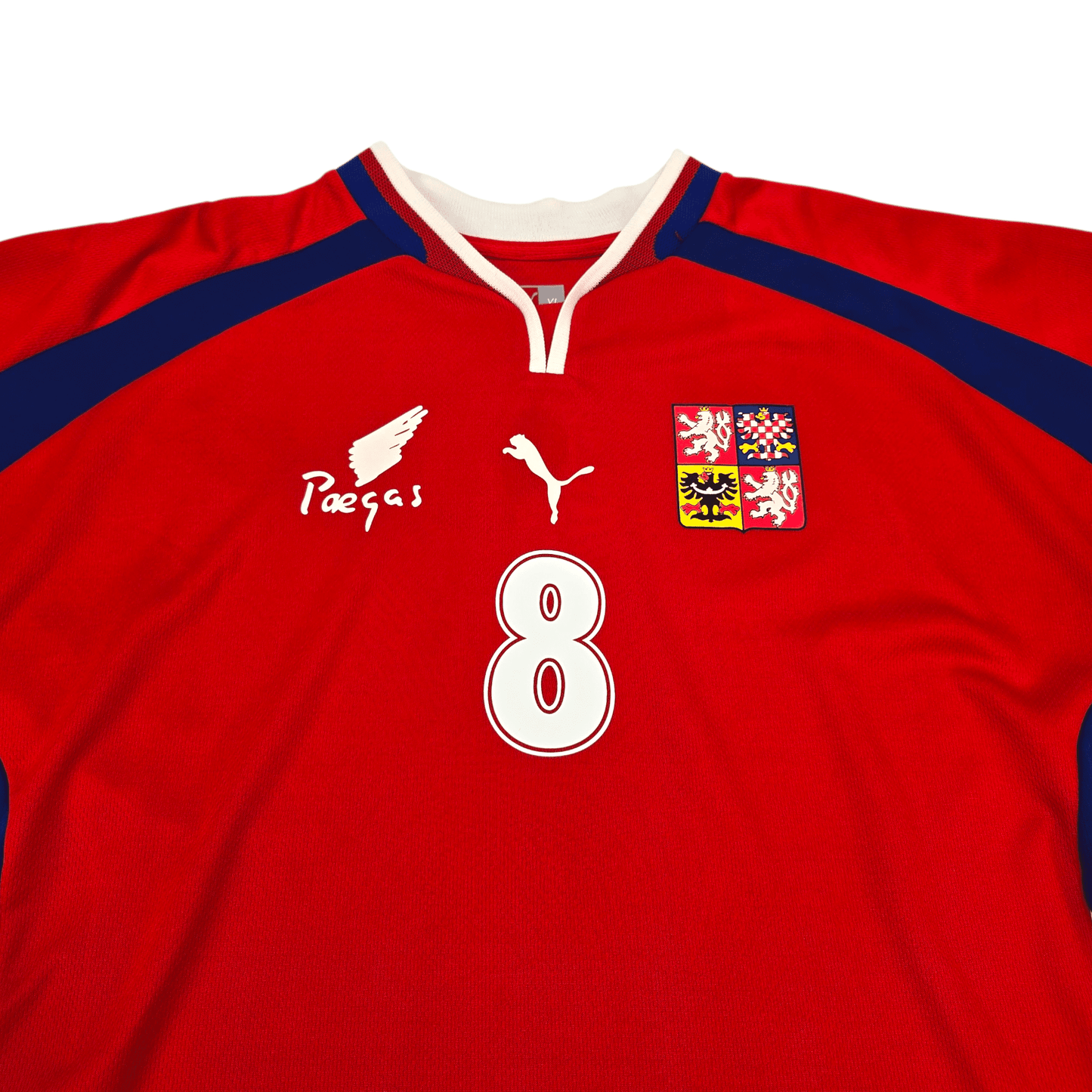 2000/02 Czech Republic Home Football Shirt (XL) Puma #8 Poborsky