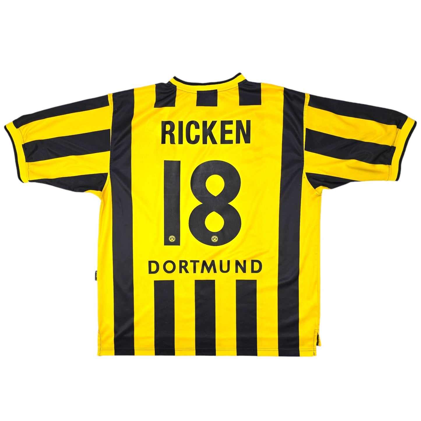 2000/02 Dortmund Home Football Shirt (XL) Goool.de #18 Ricken