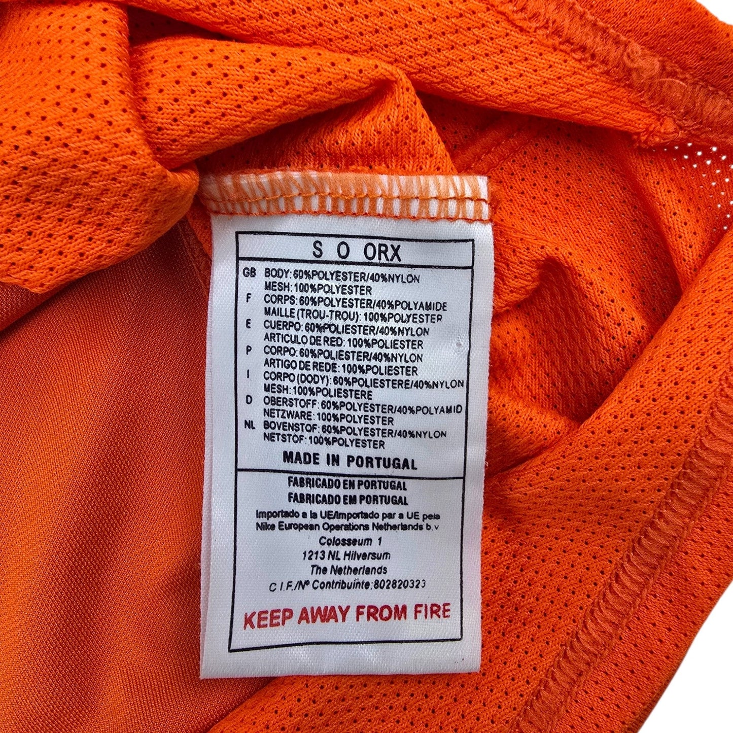 2000/02 Holland Home Football Shirt (L) Nike