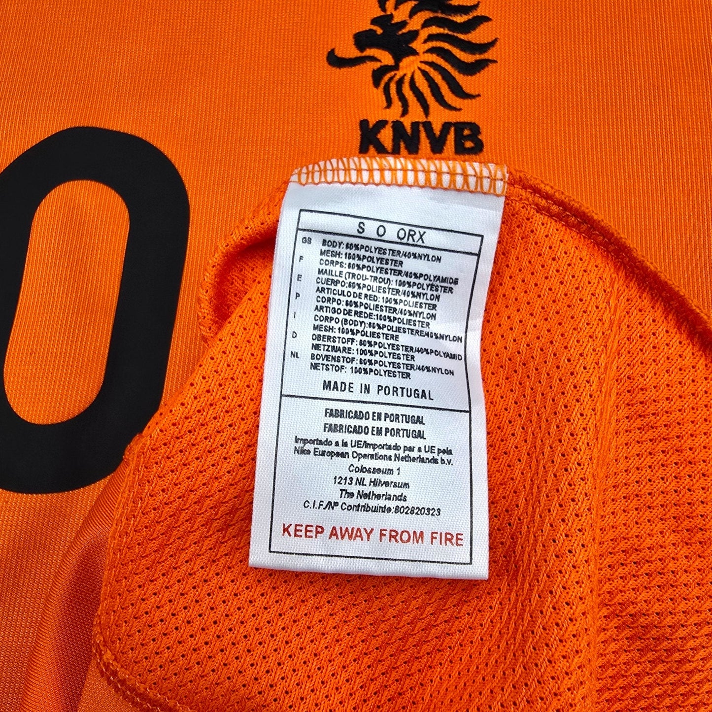 2000/02 Holland Home Football Shirt (XL) Nike #10 Bergkamp