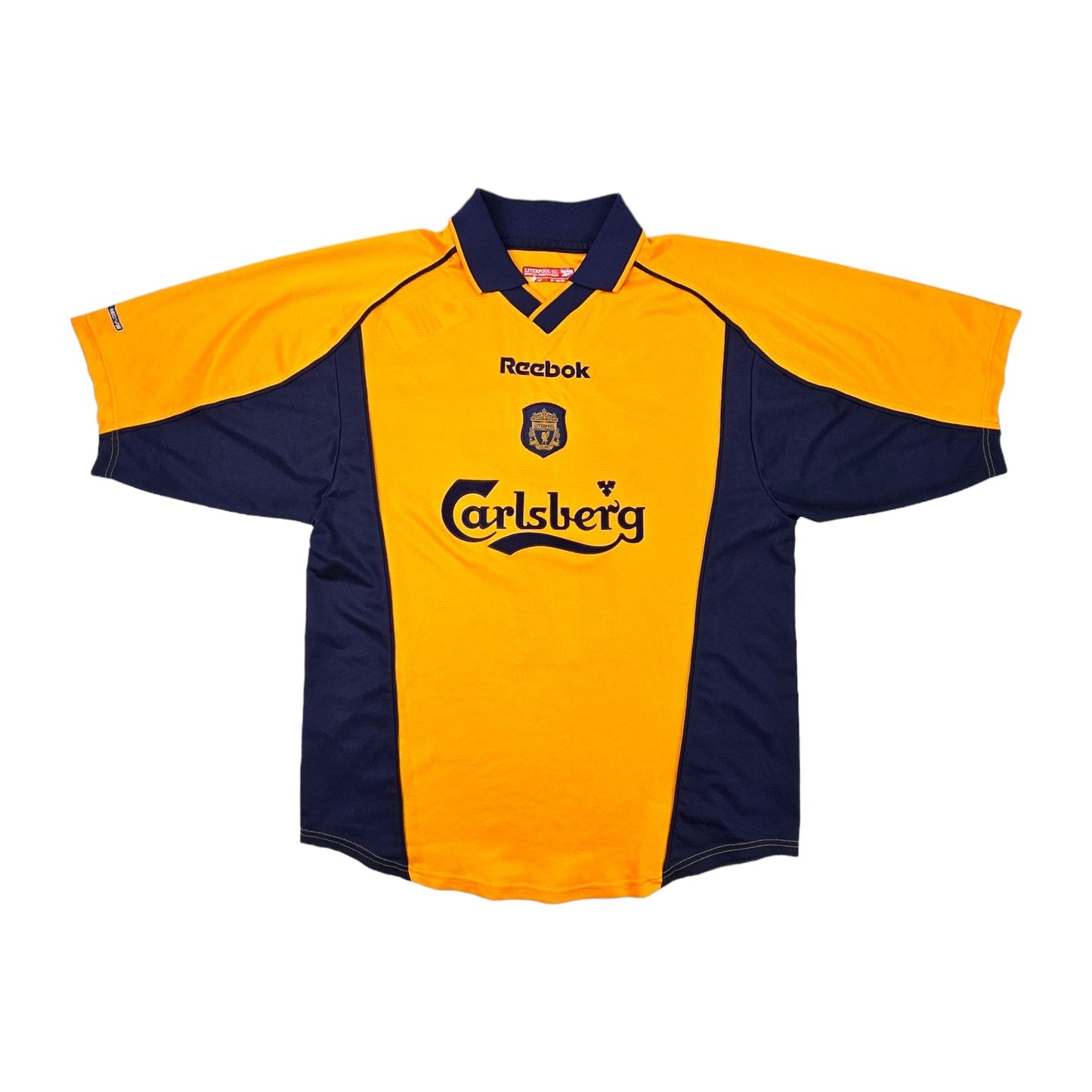 2000/02 Liverpool Away Football Shirt (M) Reebok #17 Gerrard