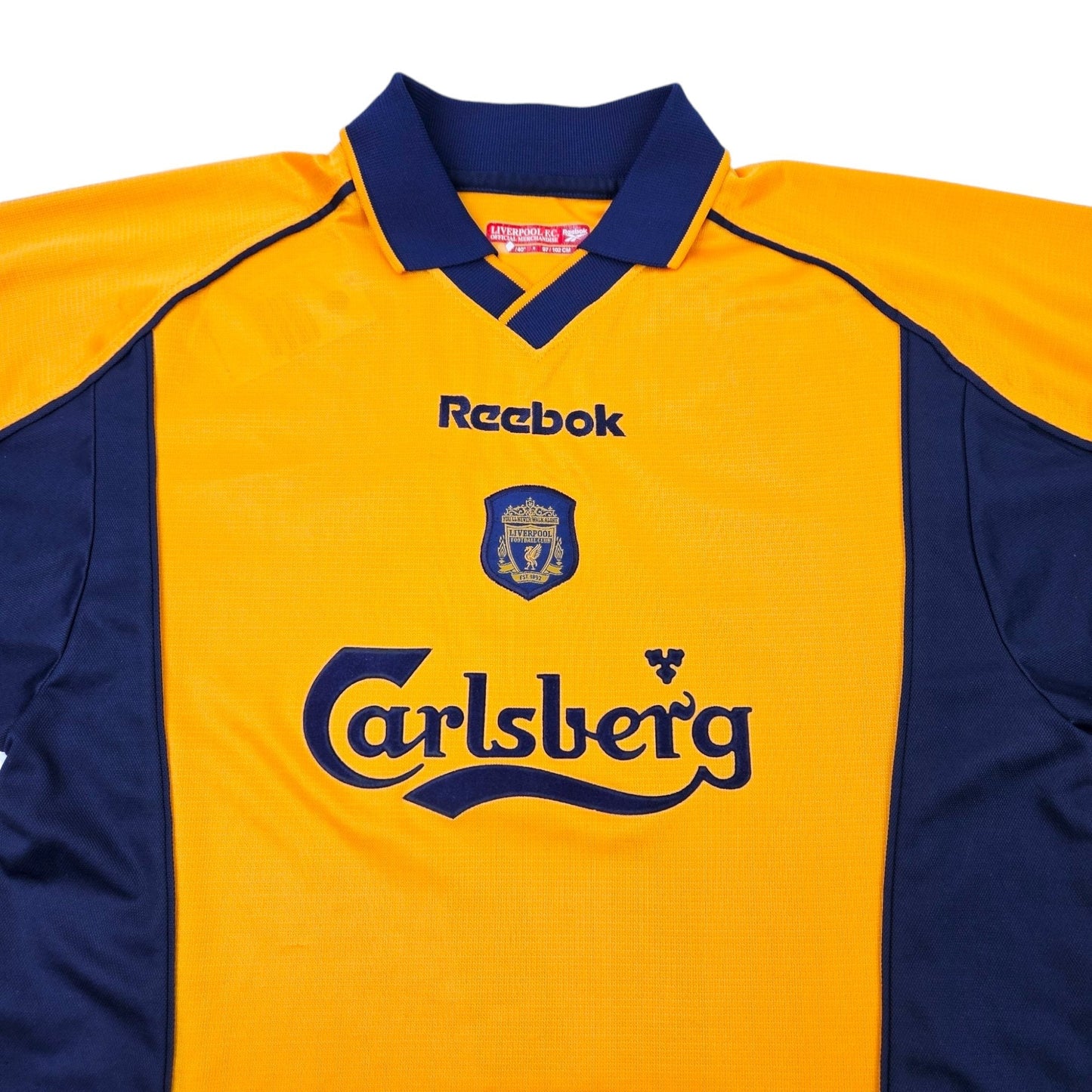 2000/02 Liverpool Away Football Shirt (M) Reebok #17 Gerrard