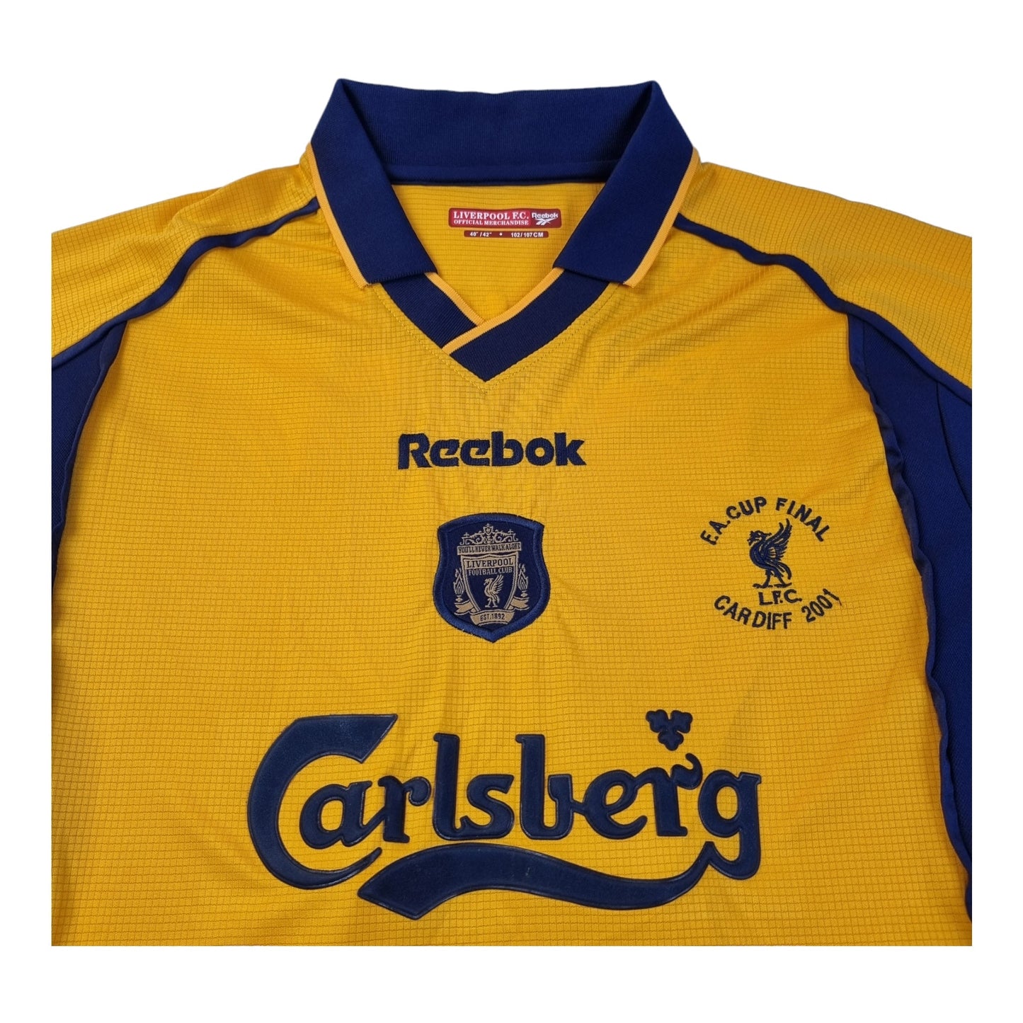 2000/02 Liverpool Away  Football Shirt (M) Reebok #9 Fowler (Signed By Player)