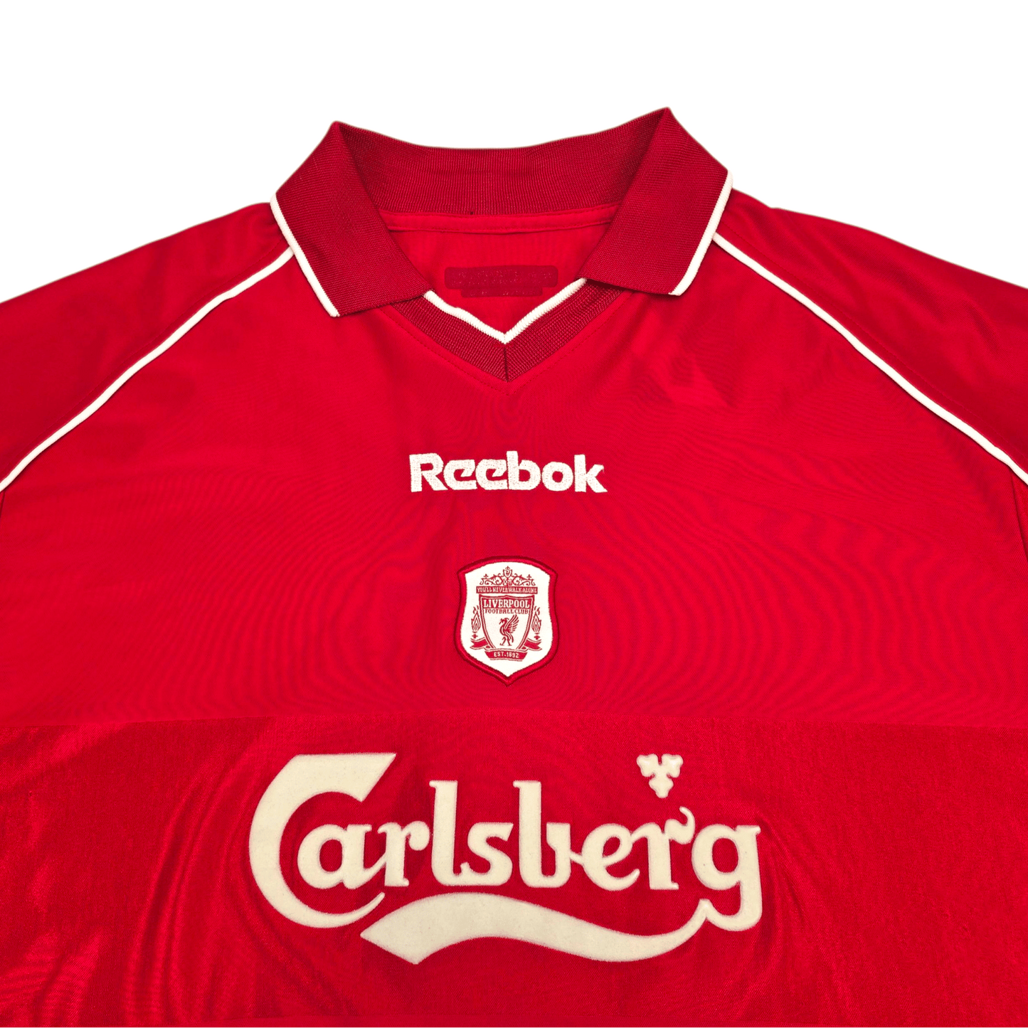 2000/02 Liverpool Home Football Shirt (M) Reebok #4 Hyypia