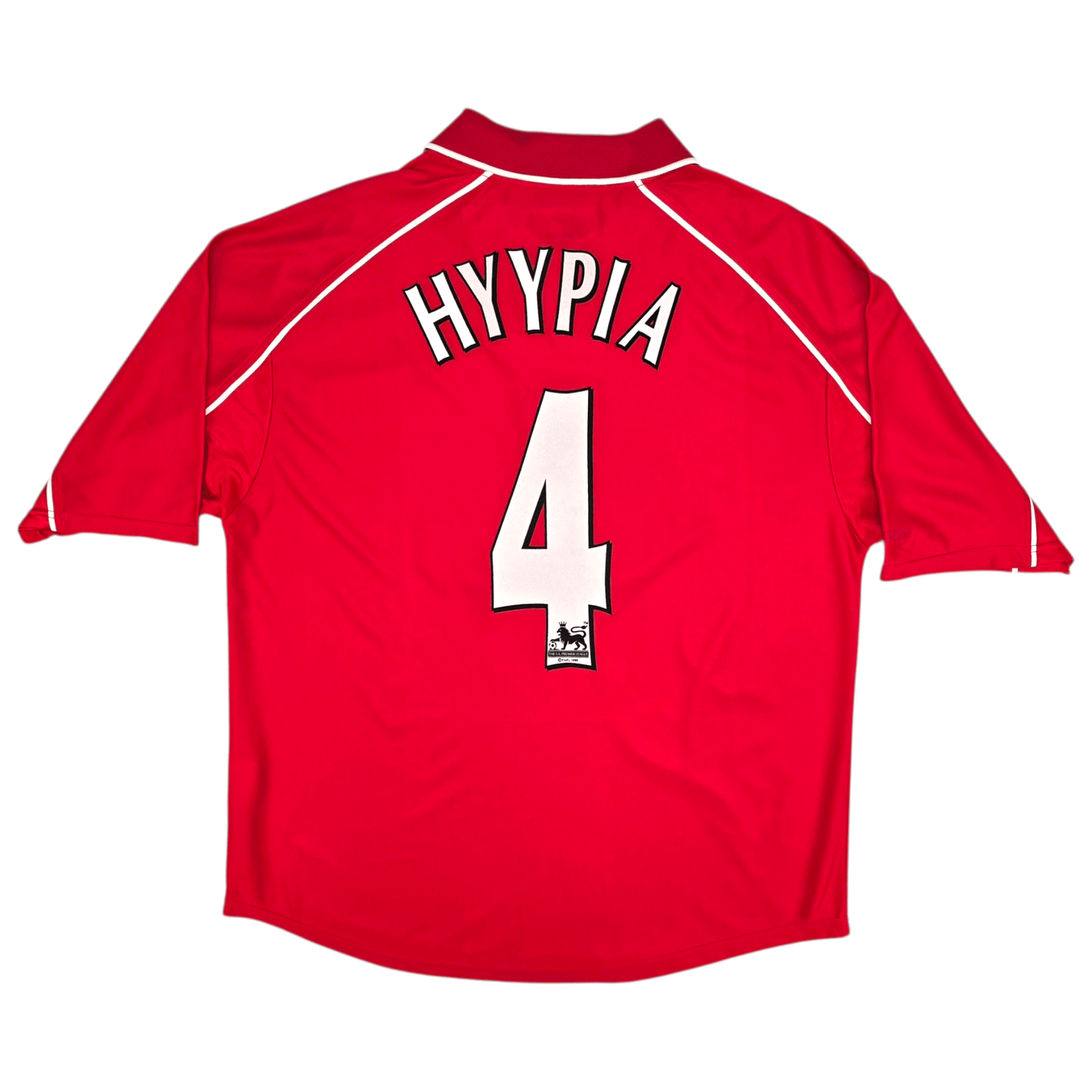 2000/02 Liverpool Home Football Shirt (M) Reebok #4 Hyypia