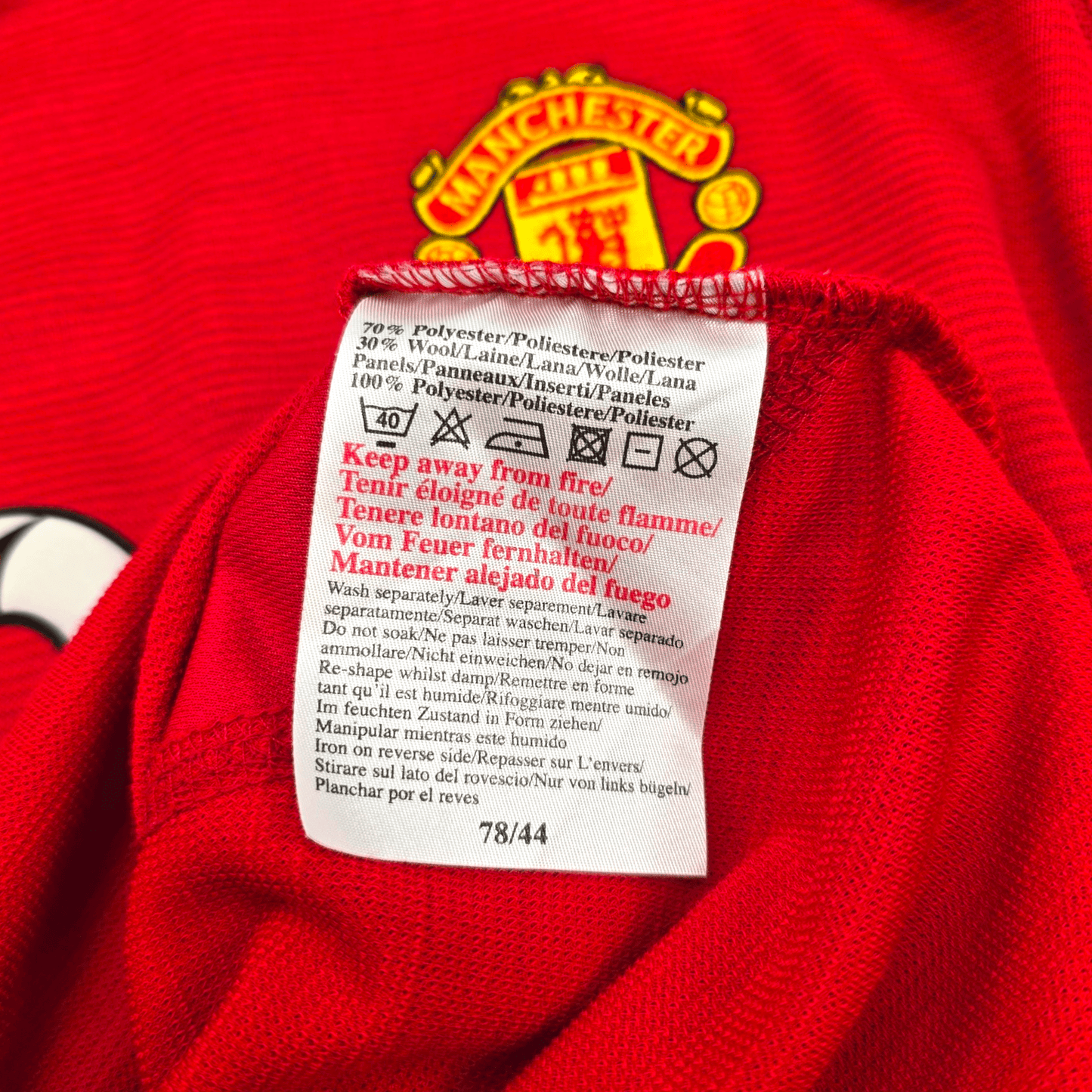 2000/02 Manchester United Home Football Shirt (L) Umbro #7 Beckham